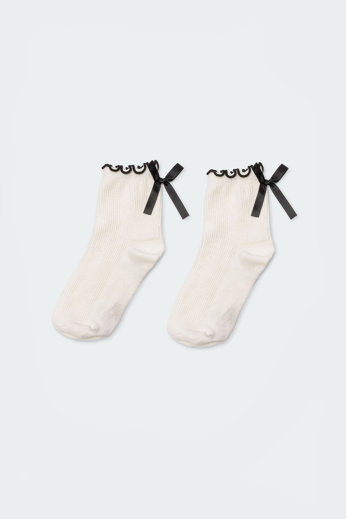 Frill & Bow Socks-Milans Time