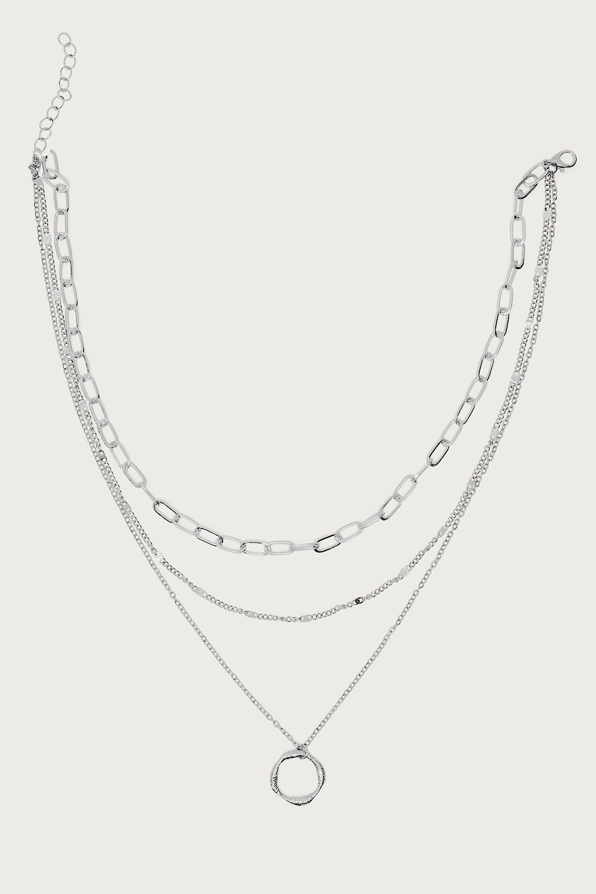 Layered Mixed Chain Necklace-Milans Time