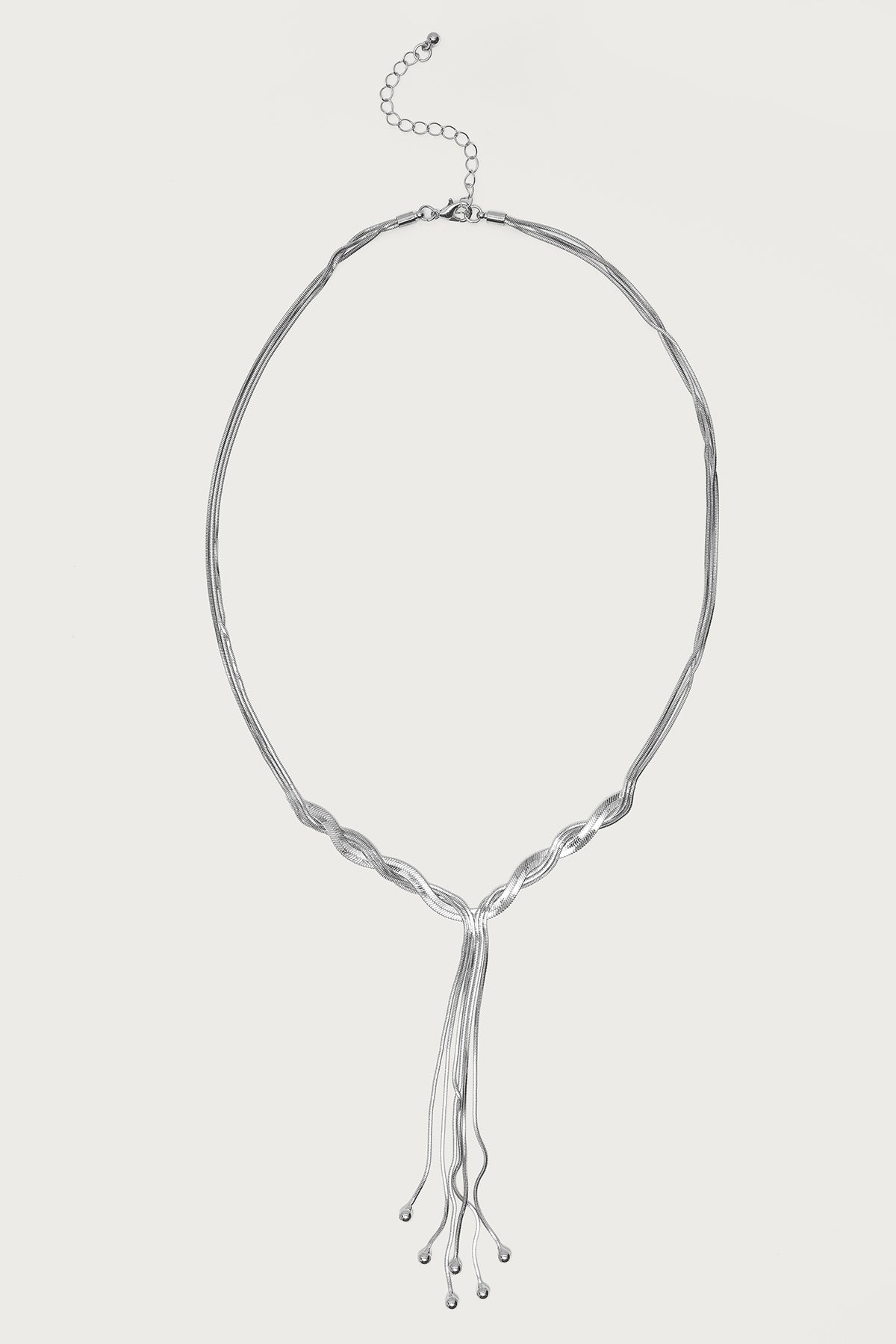 Braided Cascading Chain Necklace-Milans Time