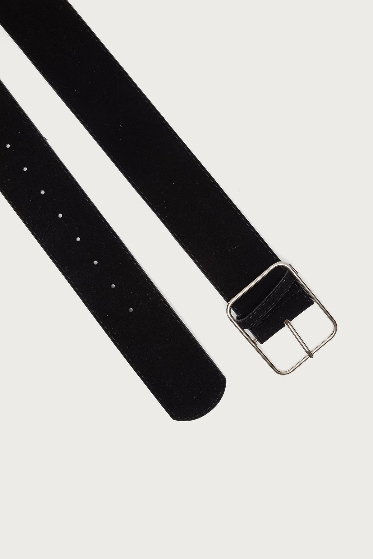 Chunky Faux Suede Belt-Milans Time