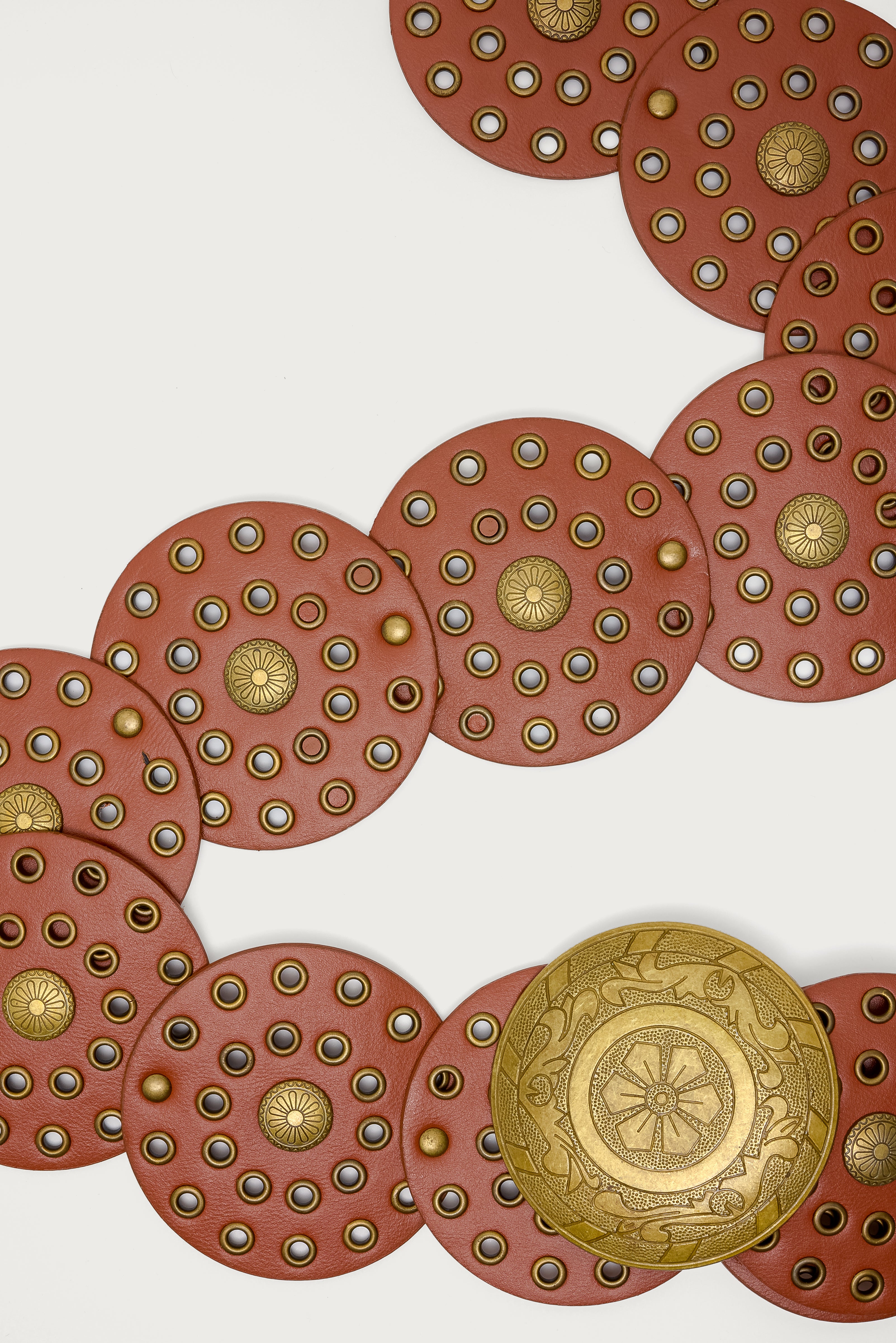 Faux Leather Western Disc Belt-Milans Time