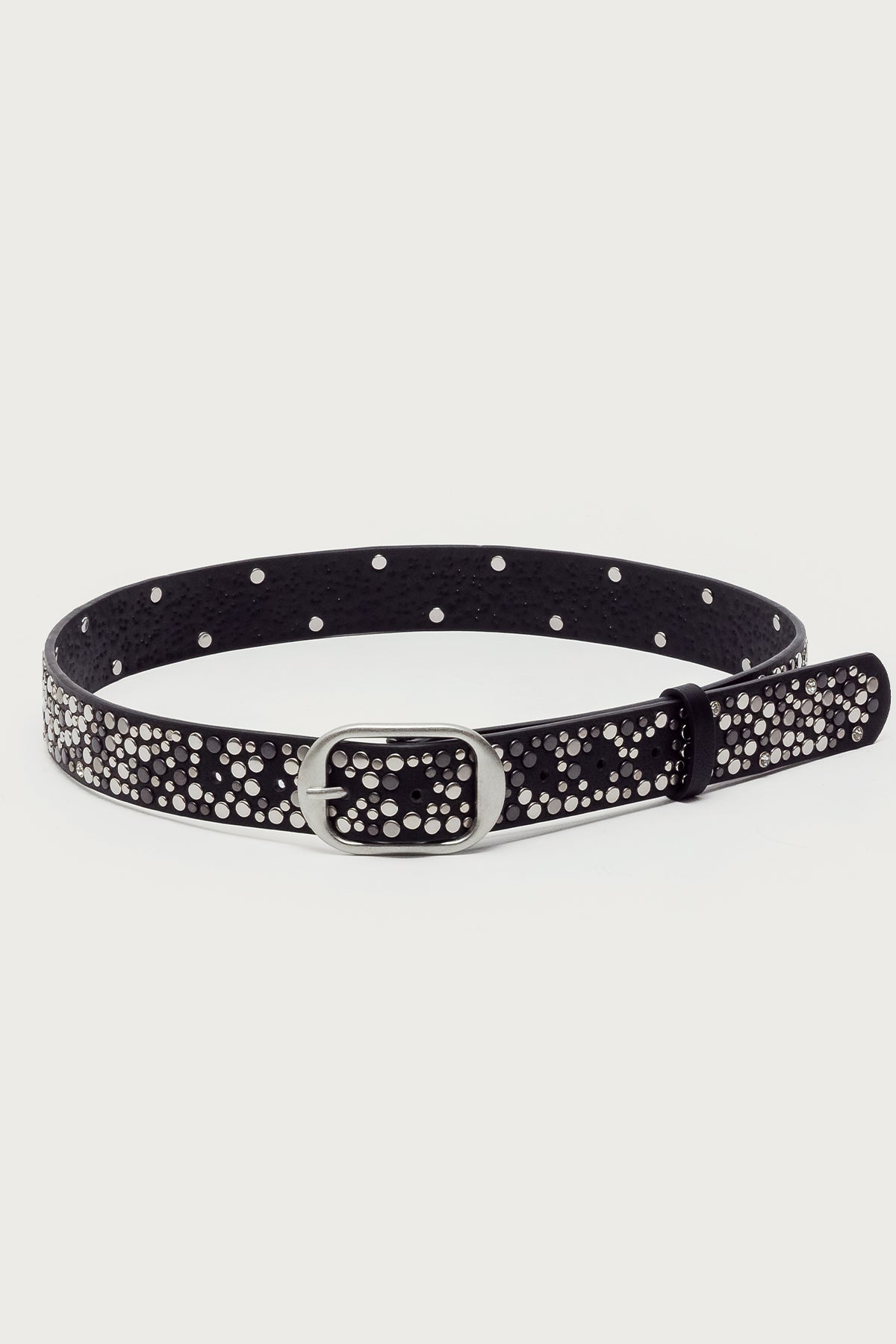 Zinia Studded Faux Leather Belt-Milans Time
