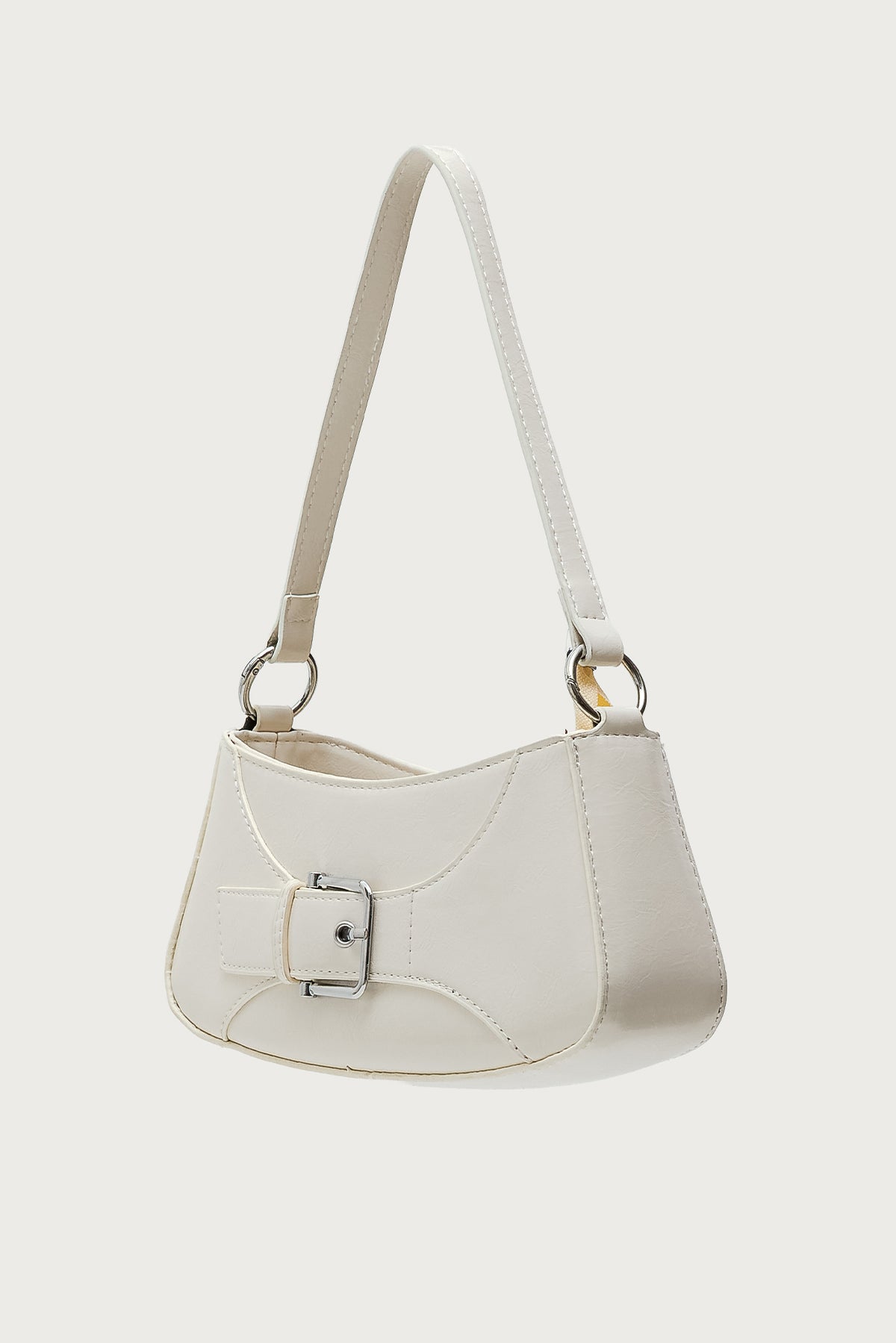 Buckle Up Faux Leather Bag-Milans Time