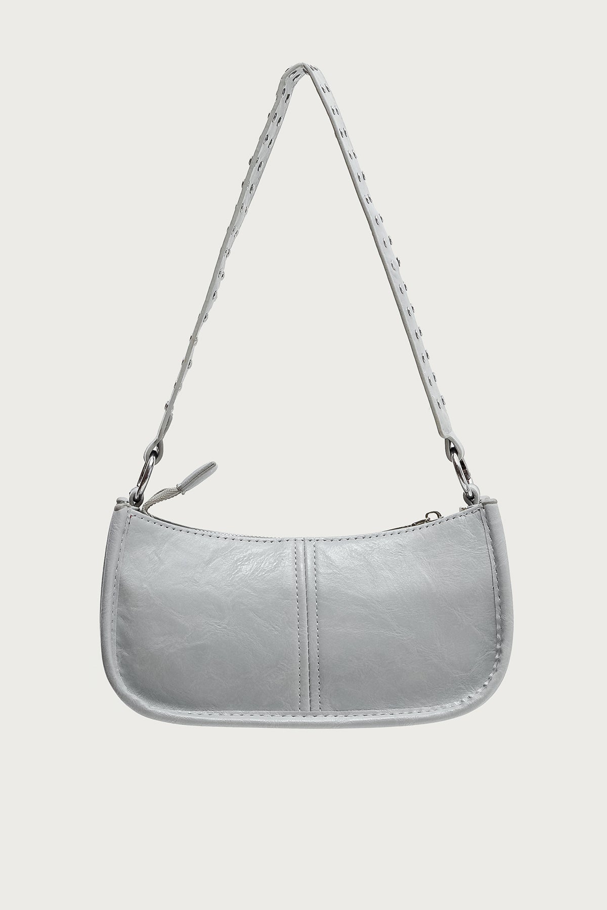 Studded Strap Faux Leather Bag-Milans Time