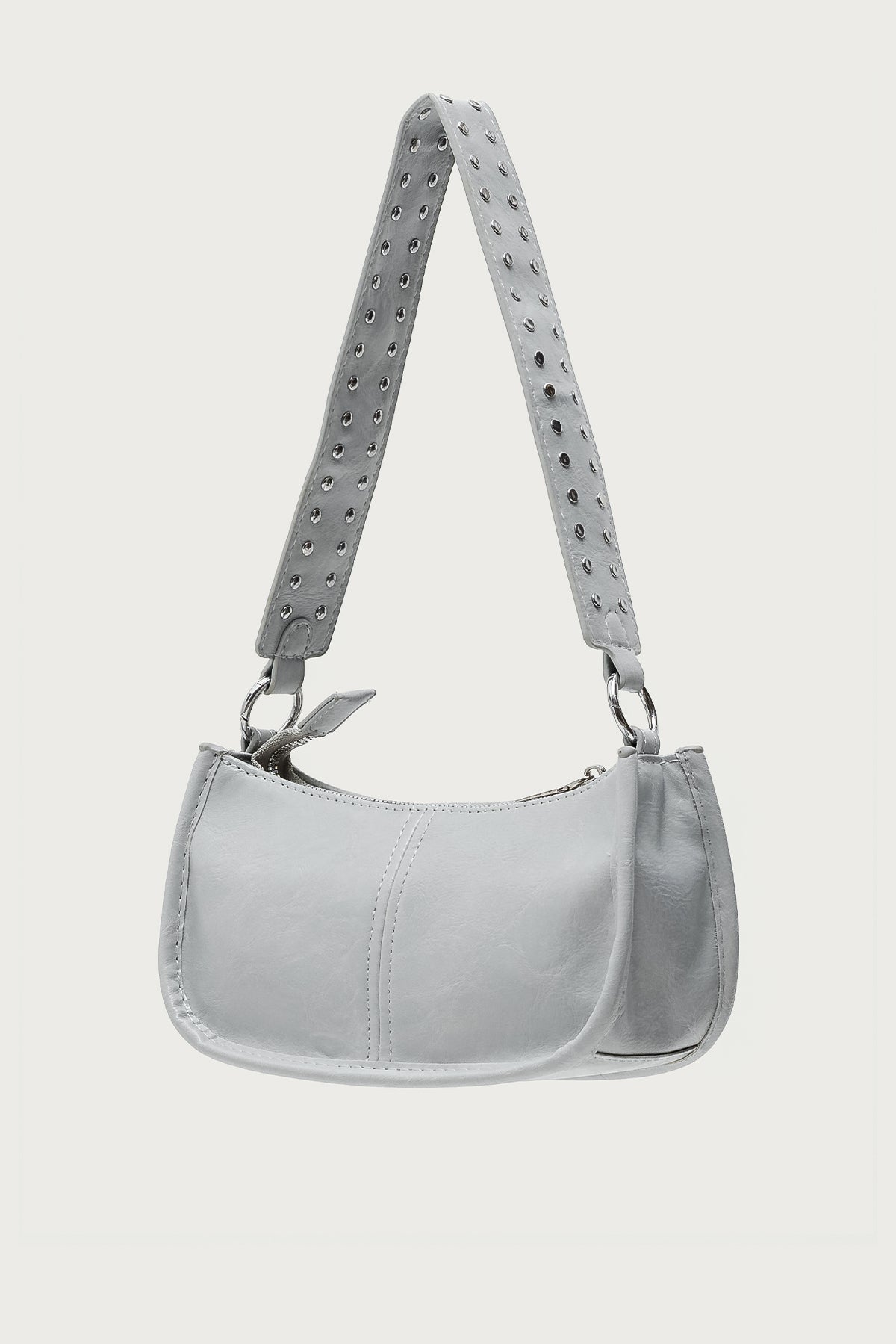 Studded Strap Faux Leather Bag-Milans Time