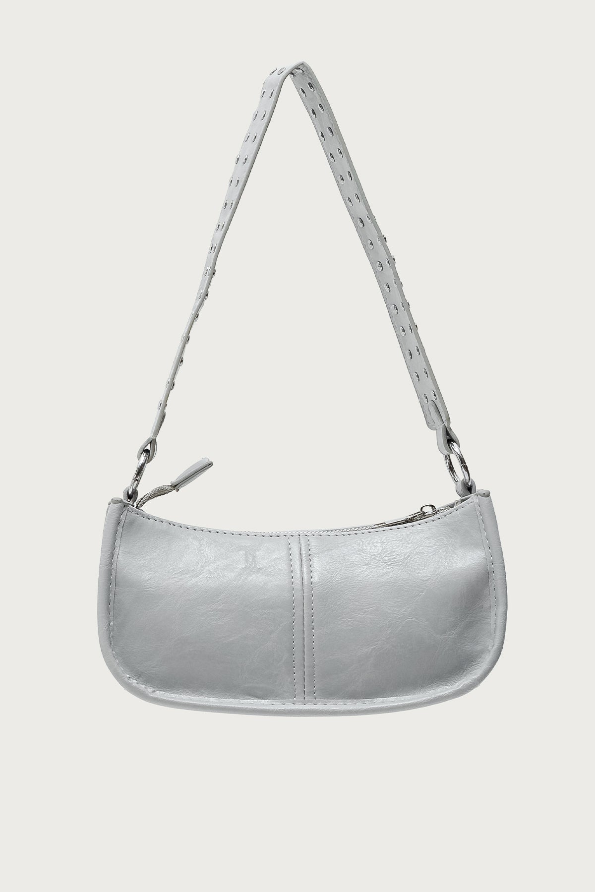 Studded Strap Faux Leather Bag-Milans Time