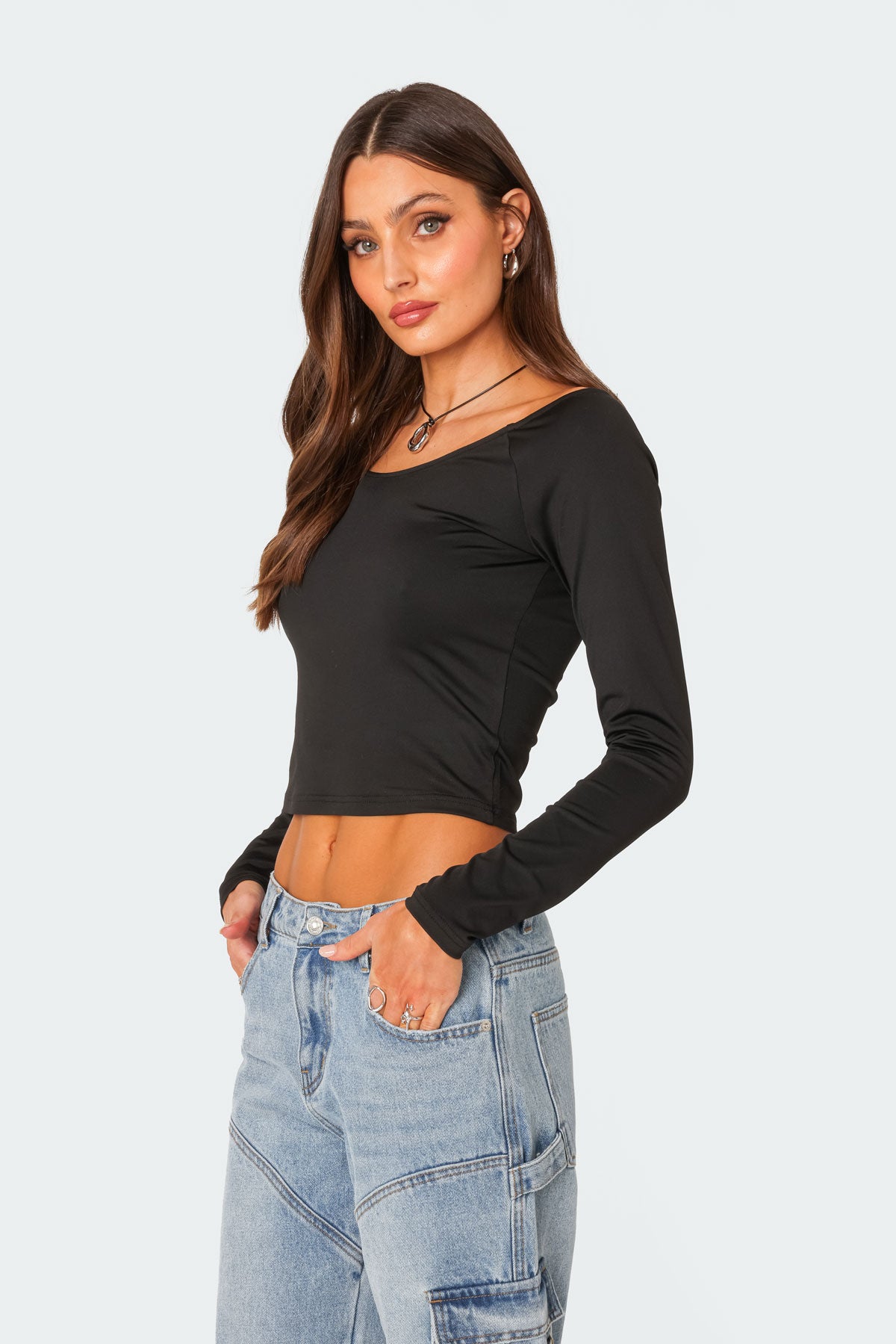Tahlia V Neck Off Shoulder Top-Milans Time