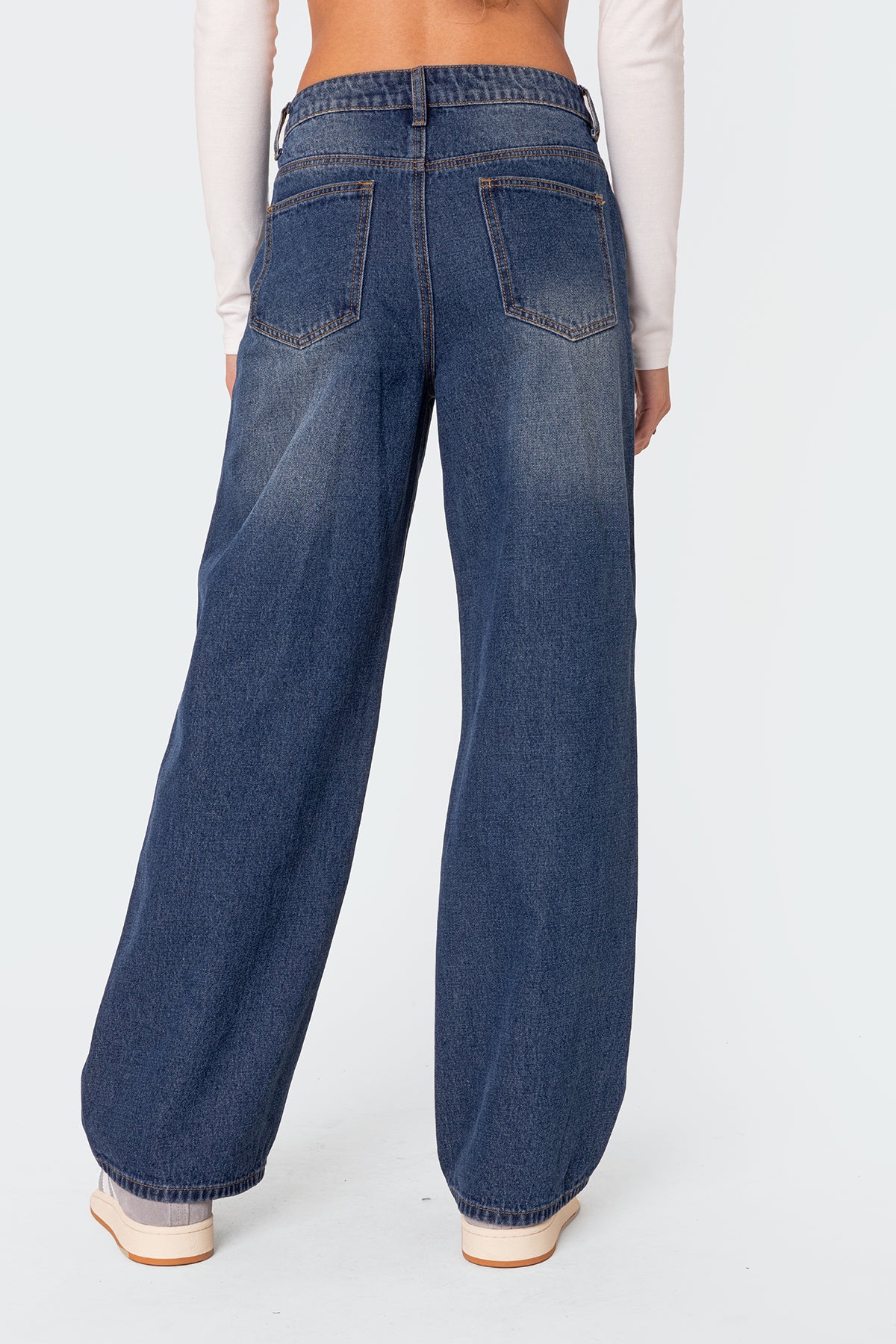 Karie Mid Rise Baggy Jeans-Milans Time