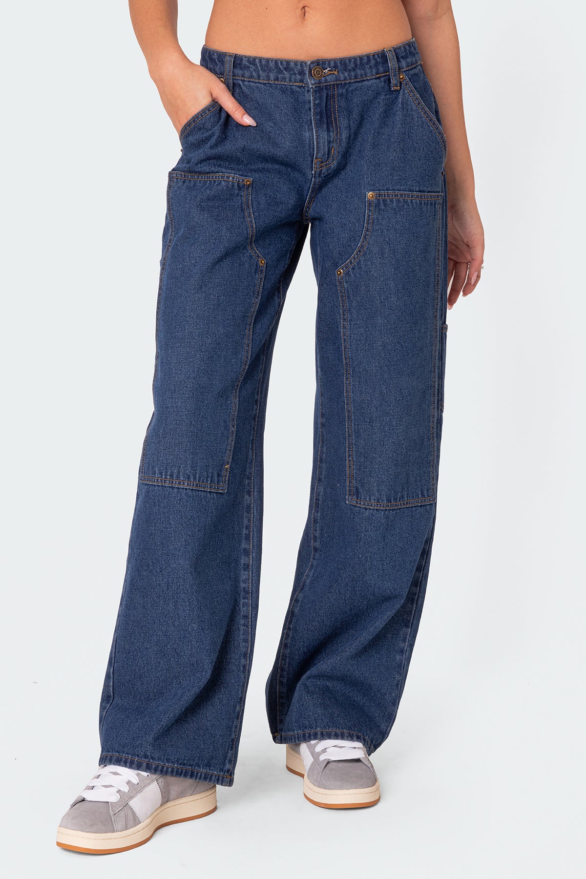 Ayla Low Rise Baggy Carpenter Jeans-Milans Time