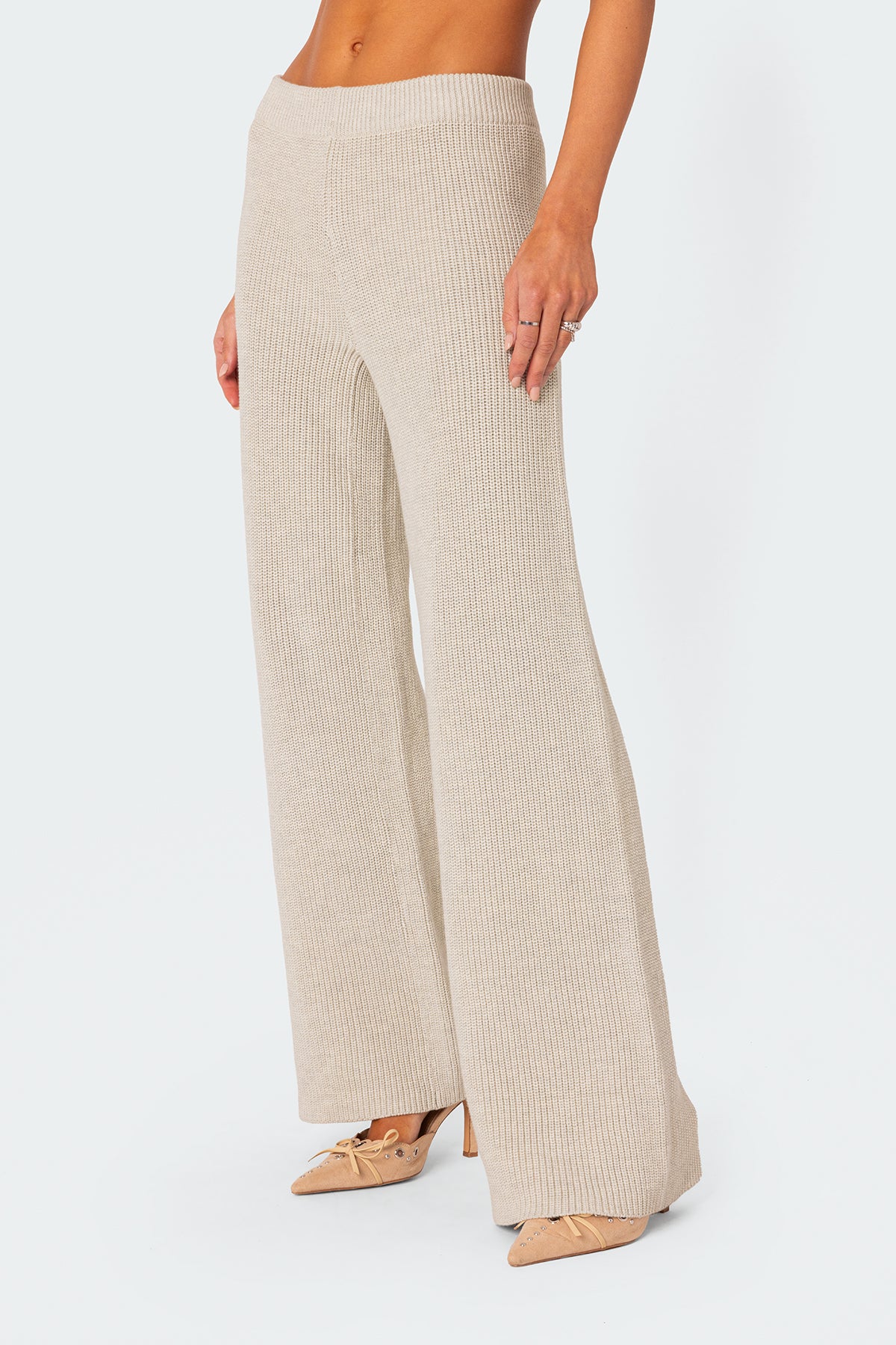 Sunday Straight Leg Knit Pants-Milans Time