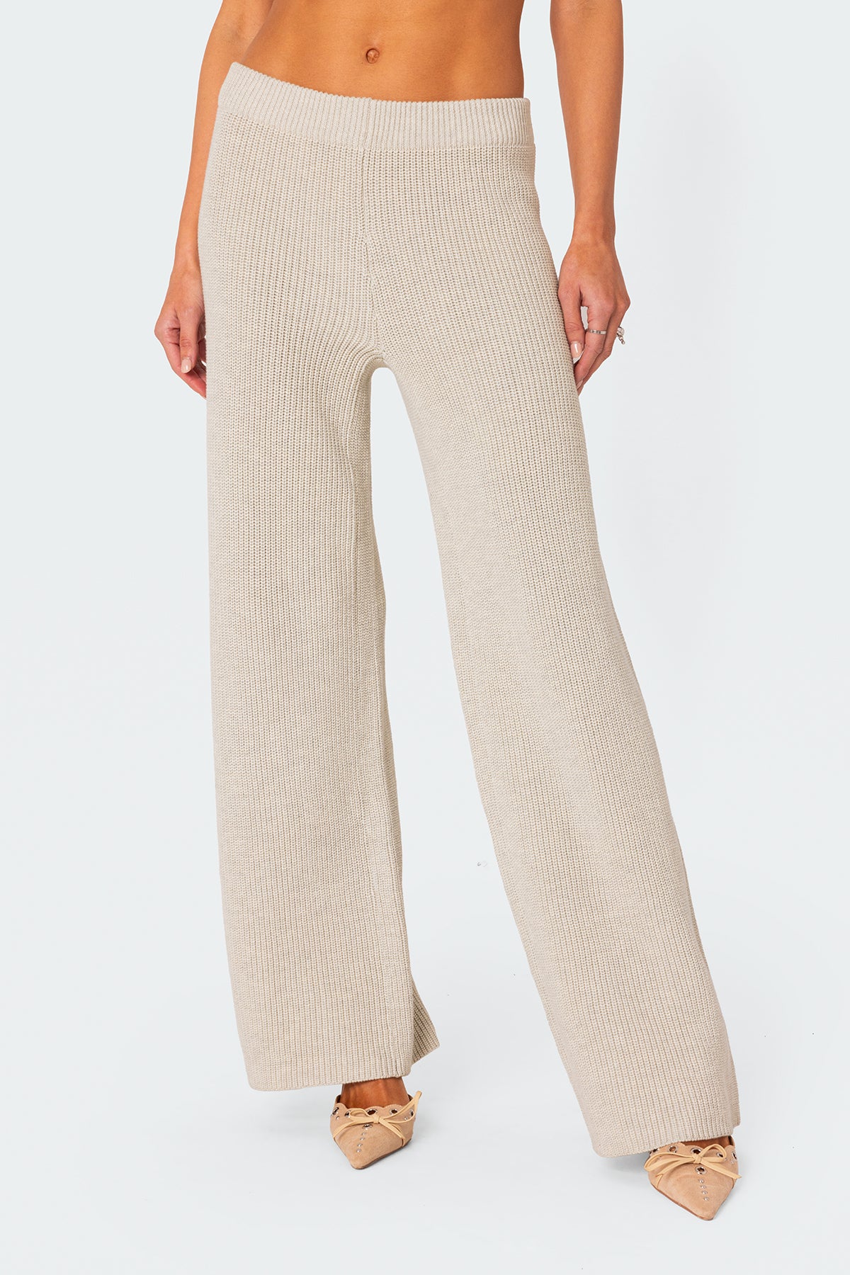 Sunday Straight Leg Knit Pants-Milans Time