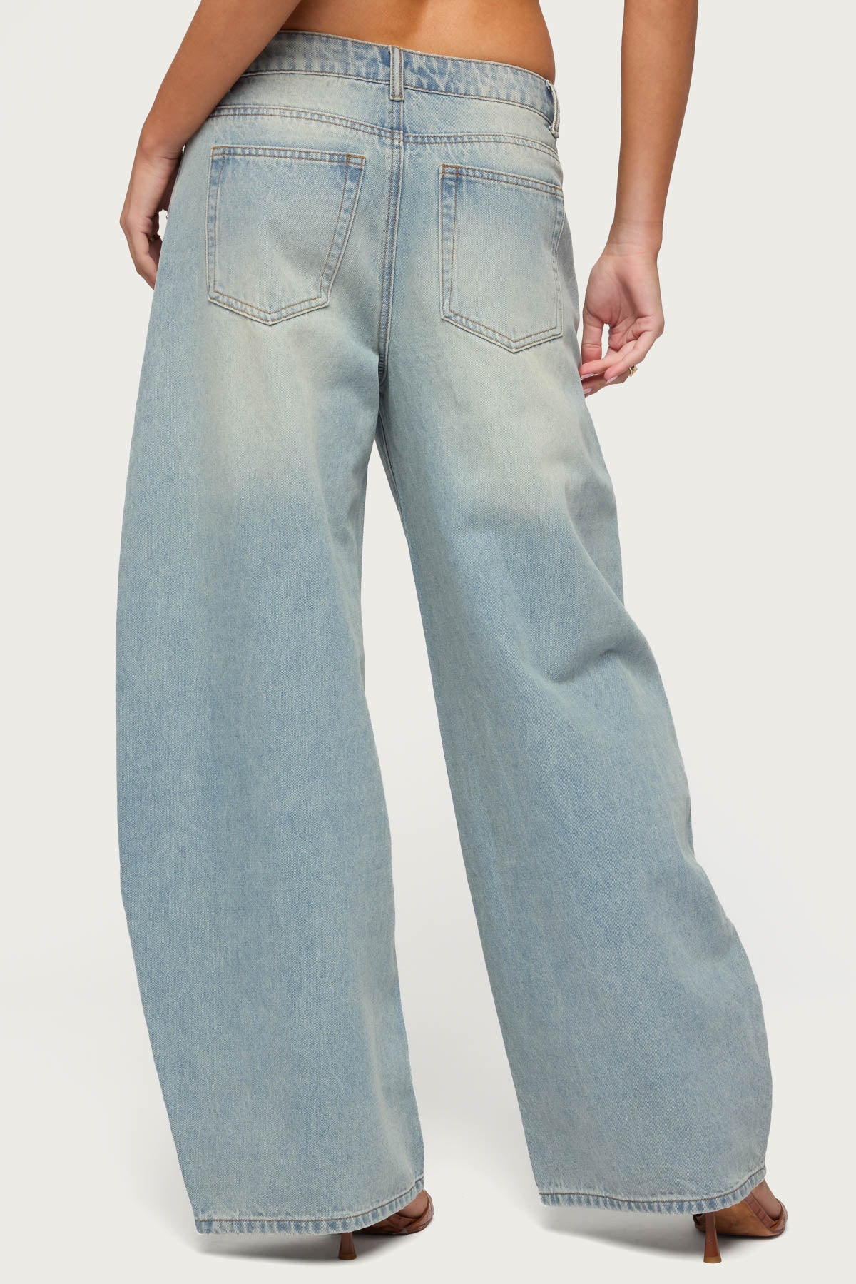 Ilara Low Rise Barel Jeans-Milans Time