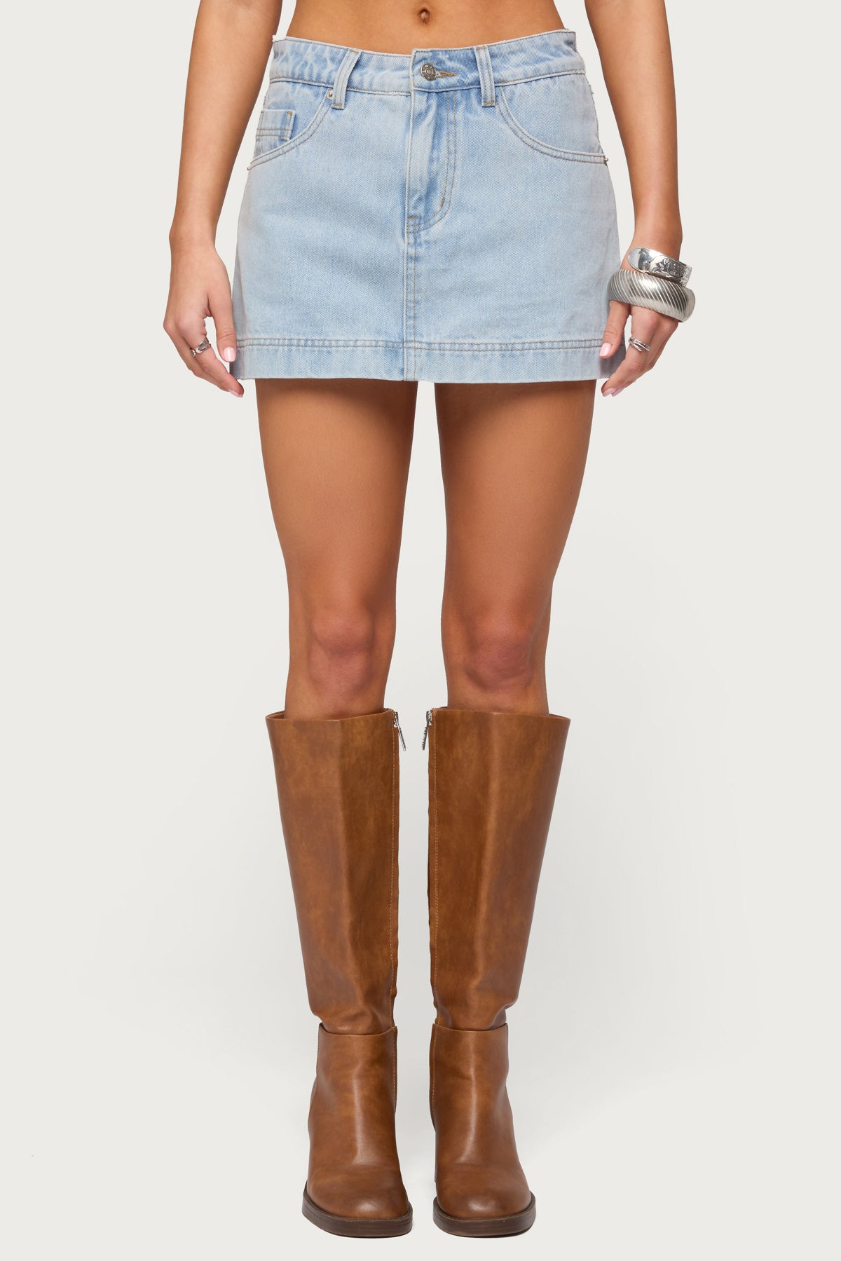 Shanice Denim Mini Skort-Milans Time