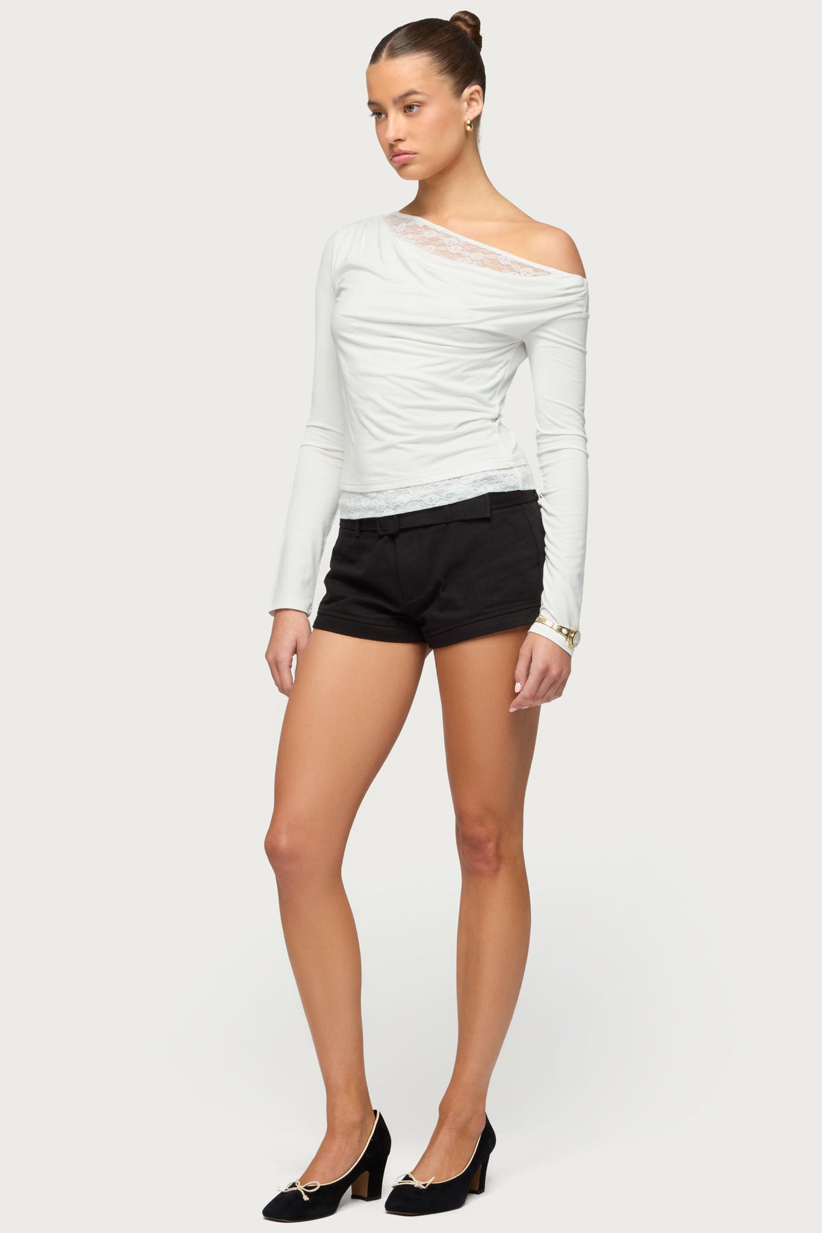 Layered Lacey Off Shoulder Top-Milans Time