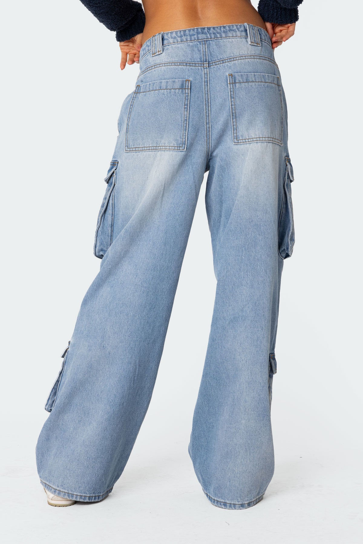 Tara Low Rise Baggy Cargo Jeans-Milans Time