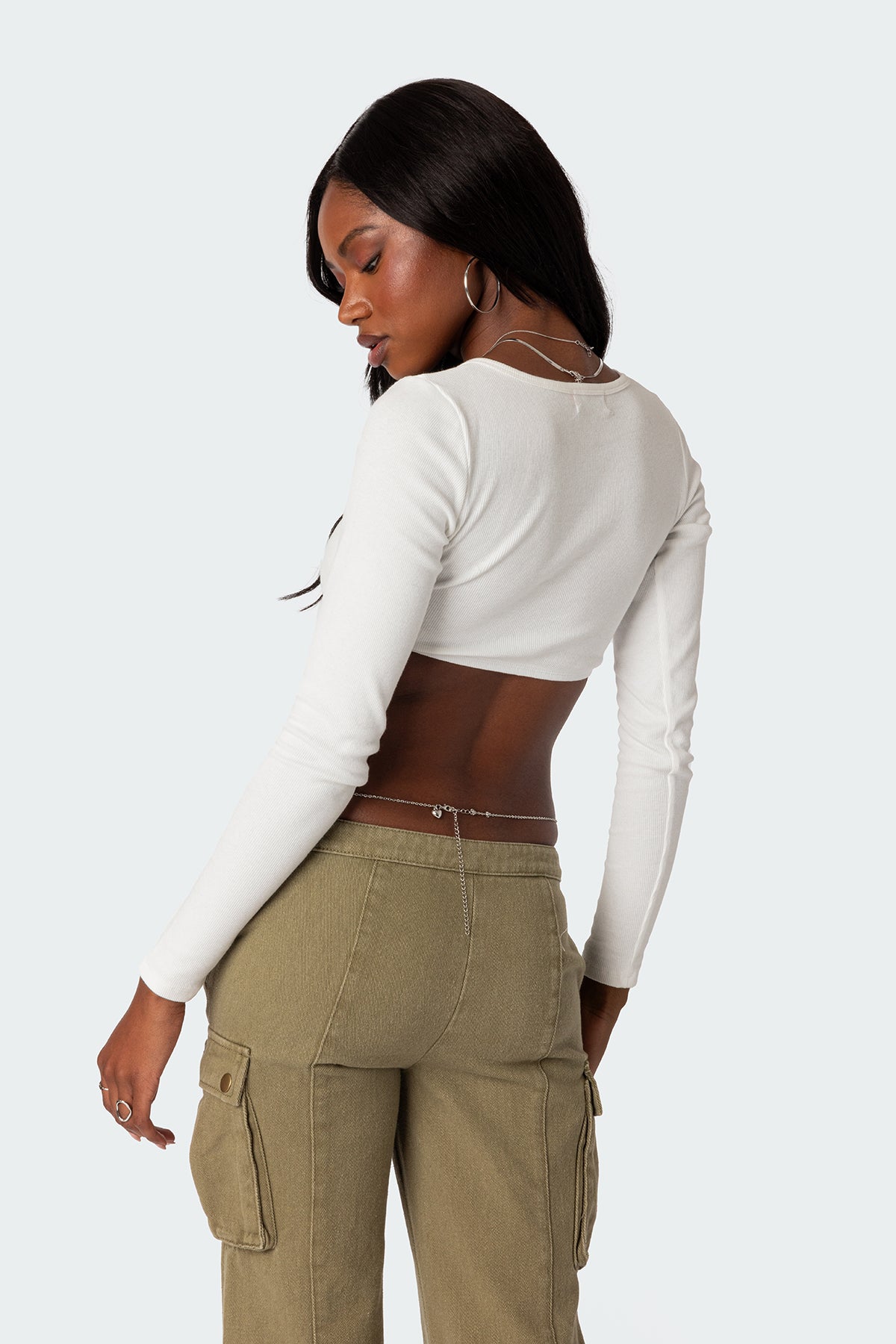 Romance Ribbed Crop Top-Milans Time