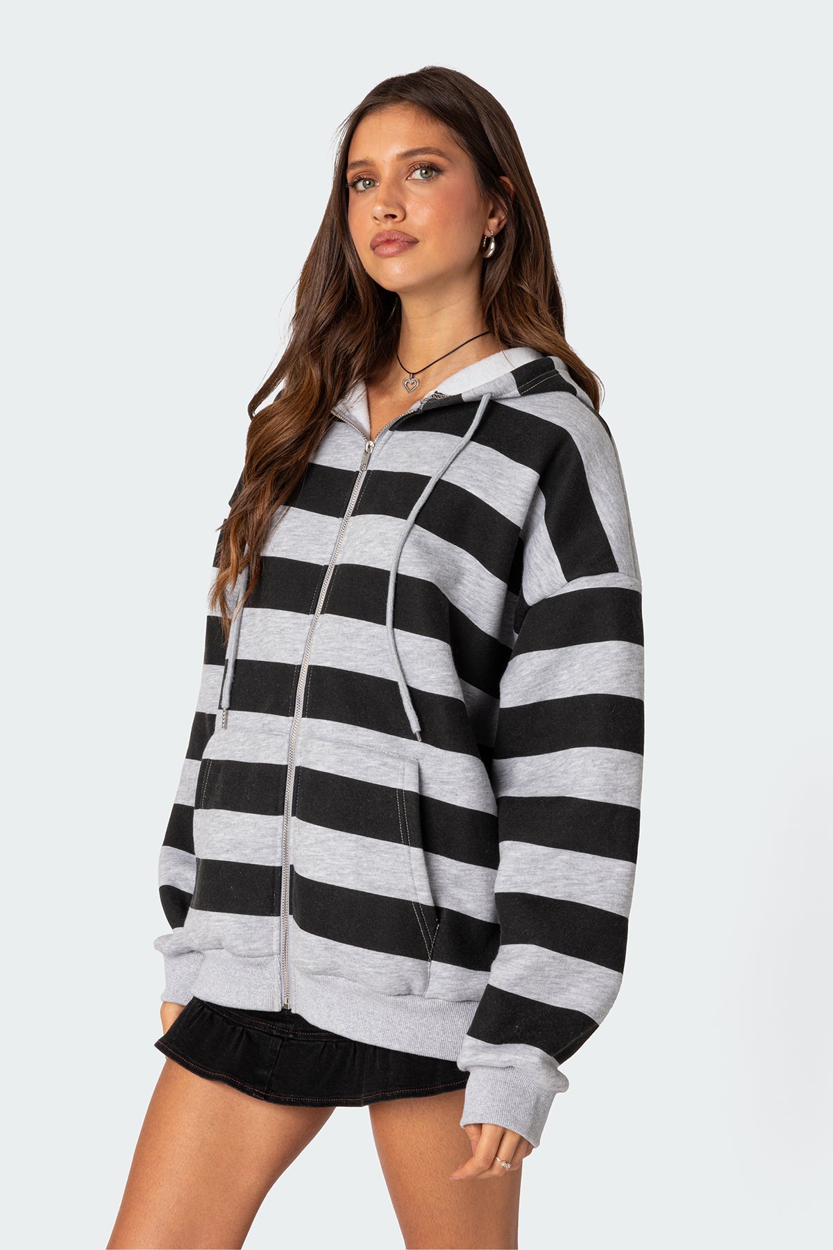 Maritza Oversized Zip Up Hoodie-Milans Time