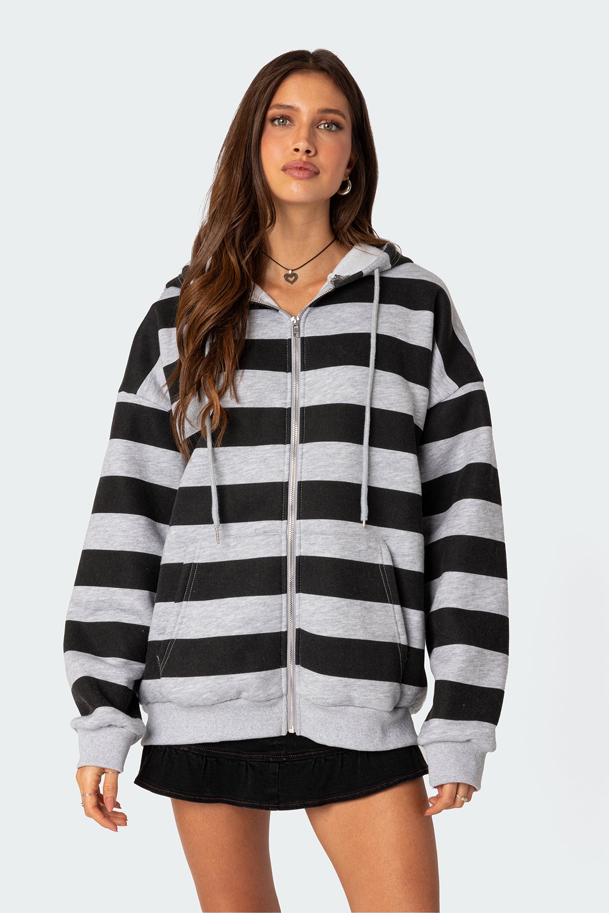 Maritza Oversized Zip Up Hoodie-Milans Time