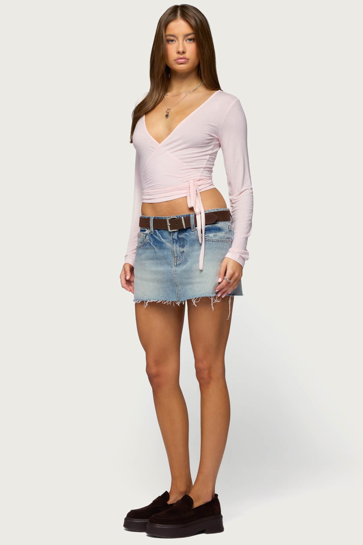 Malenna Wrap Top-Milans Time