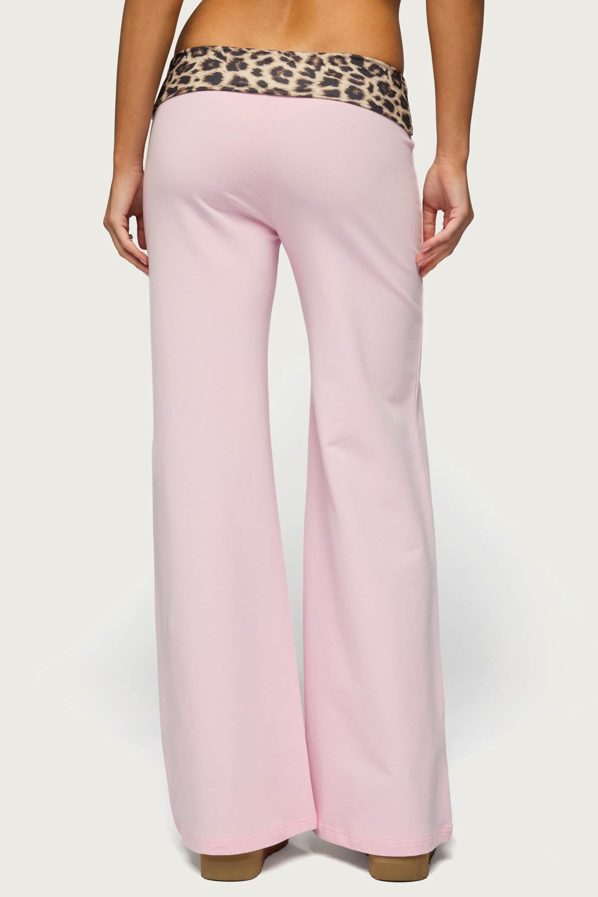 Leopard Foldover Pants-Milans Time