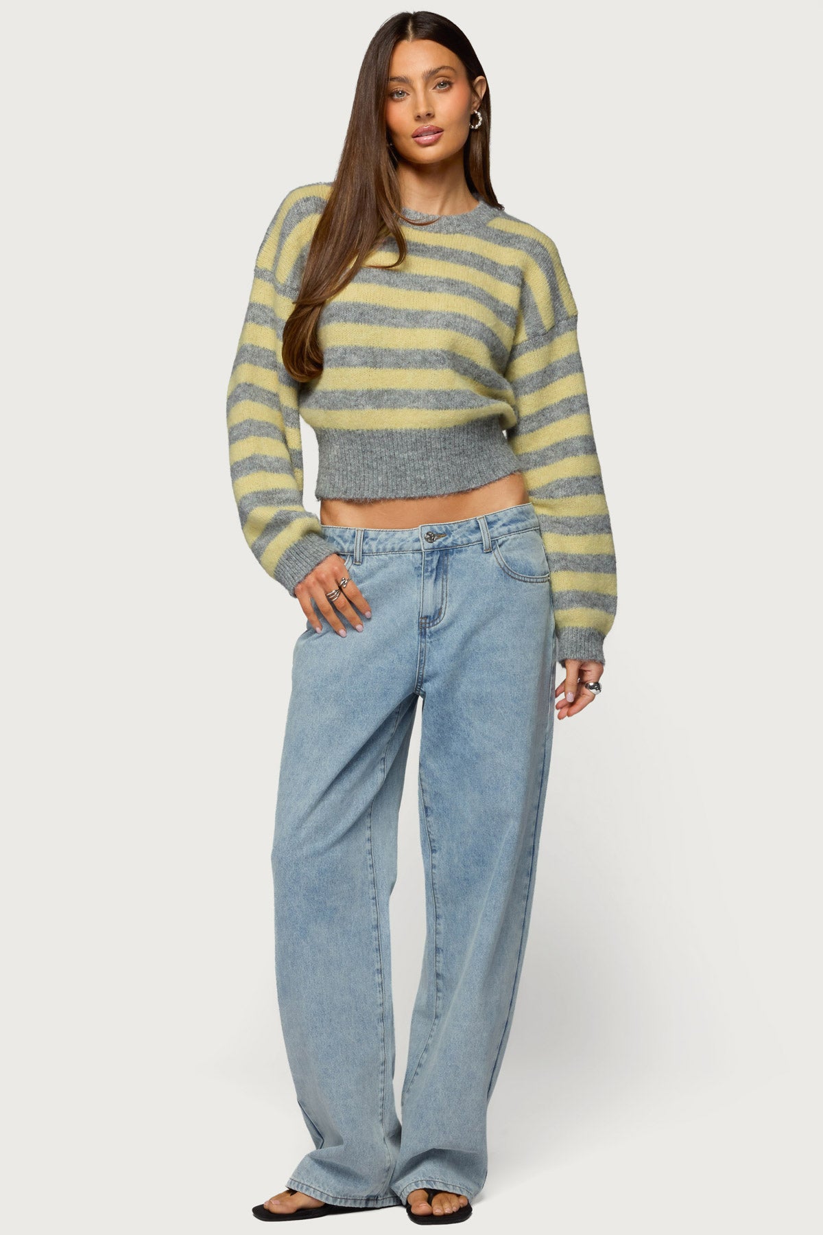 Dalina Washed Low Rise Baggy Jeans-Milans Time