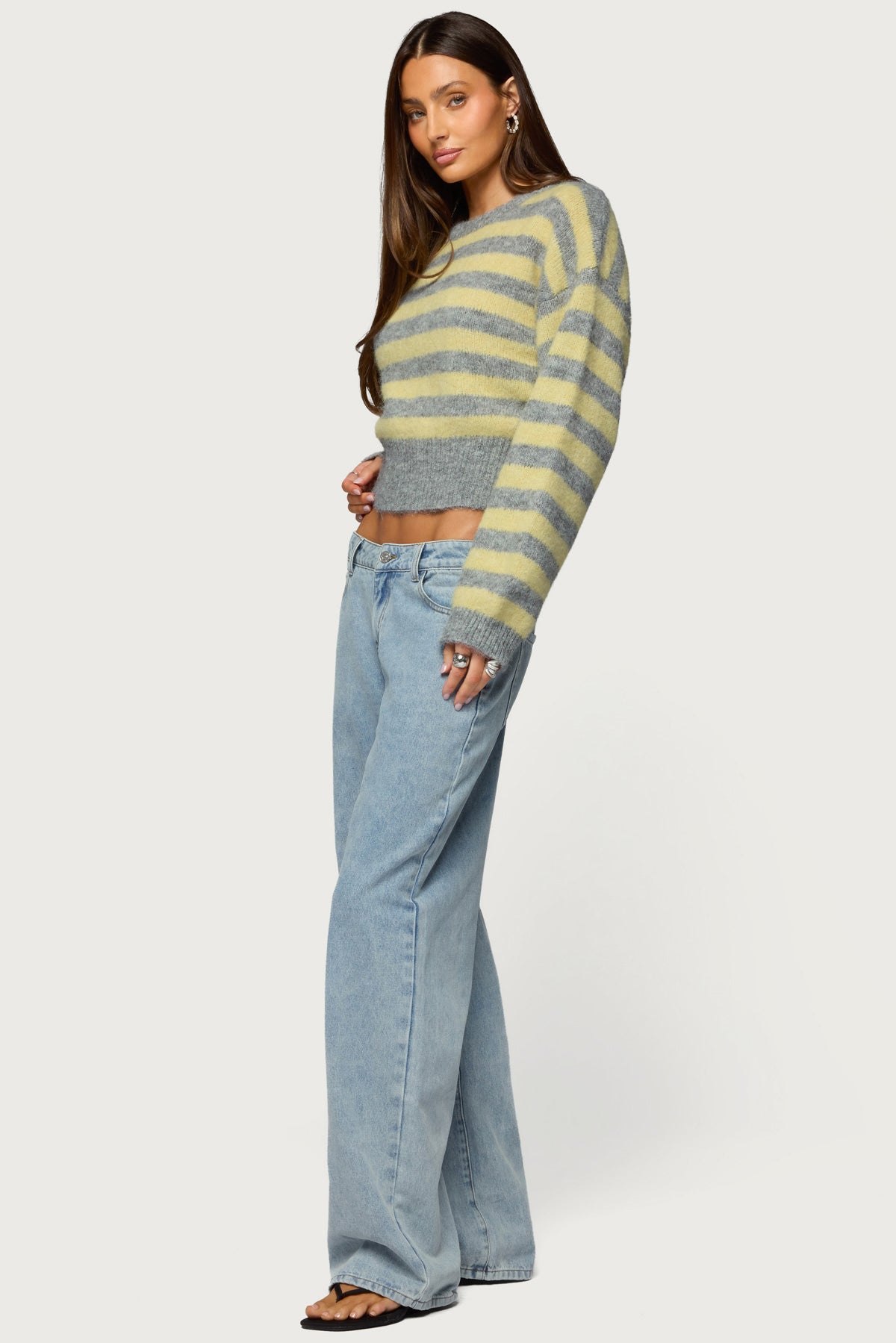 Dalina Washed Low Rise Baggy Jeans-Milans Time