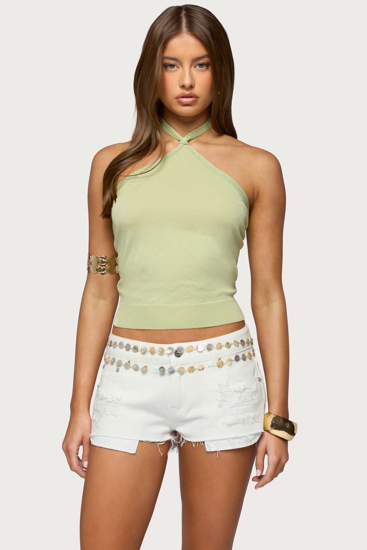 Paradiso Knit Halter Top-Milans Time