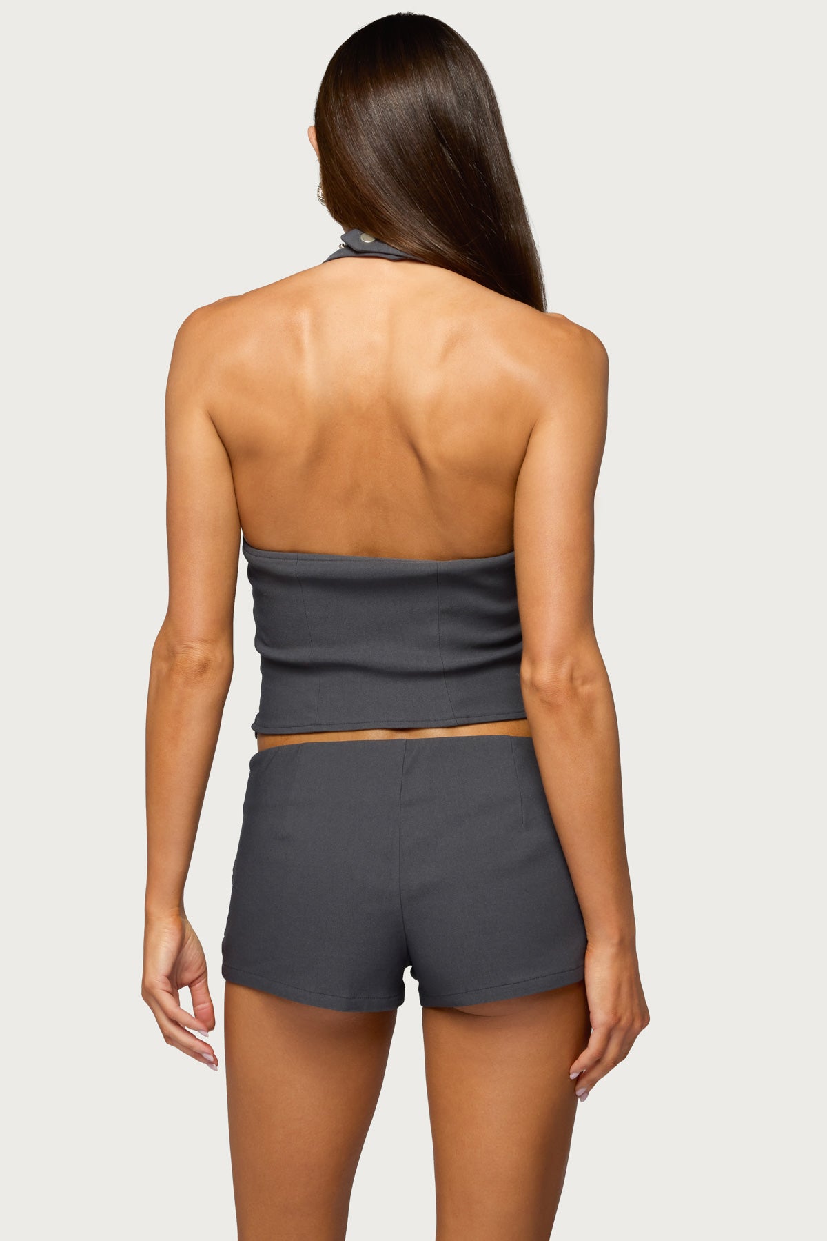 Lirah Laced Up Halter Top-Milans Time