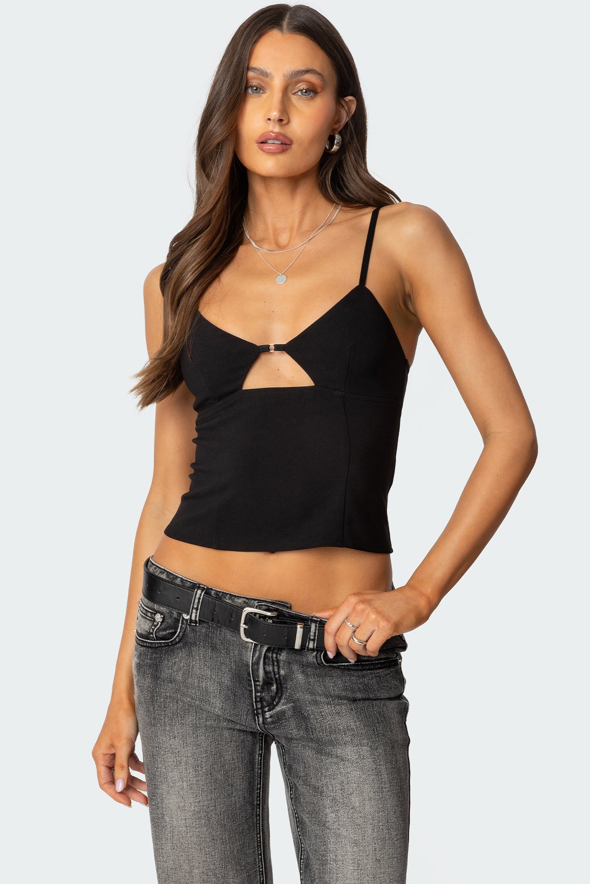 Liana Cut Out Tank Top-Milans Time