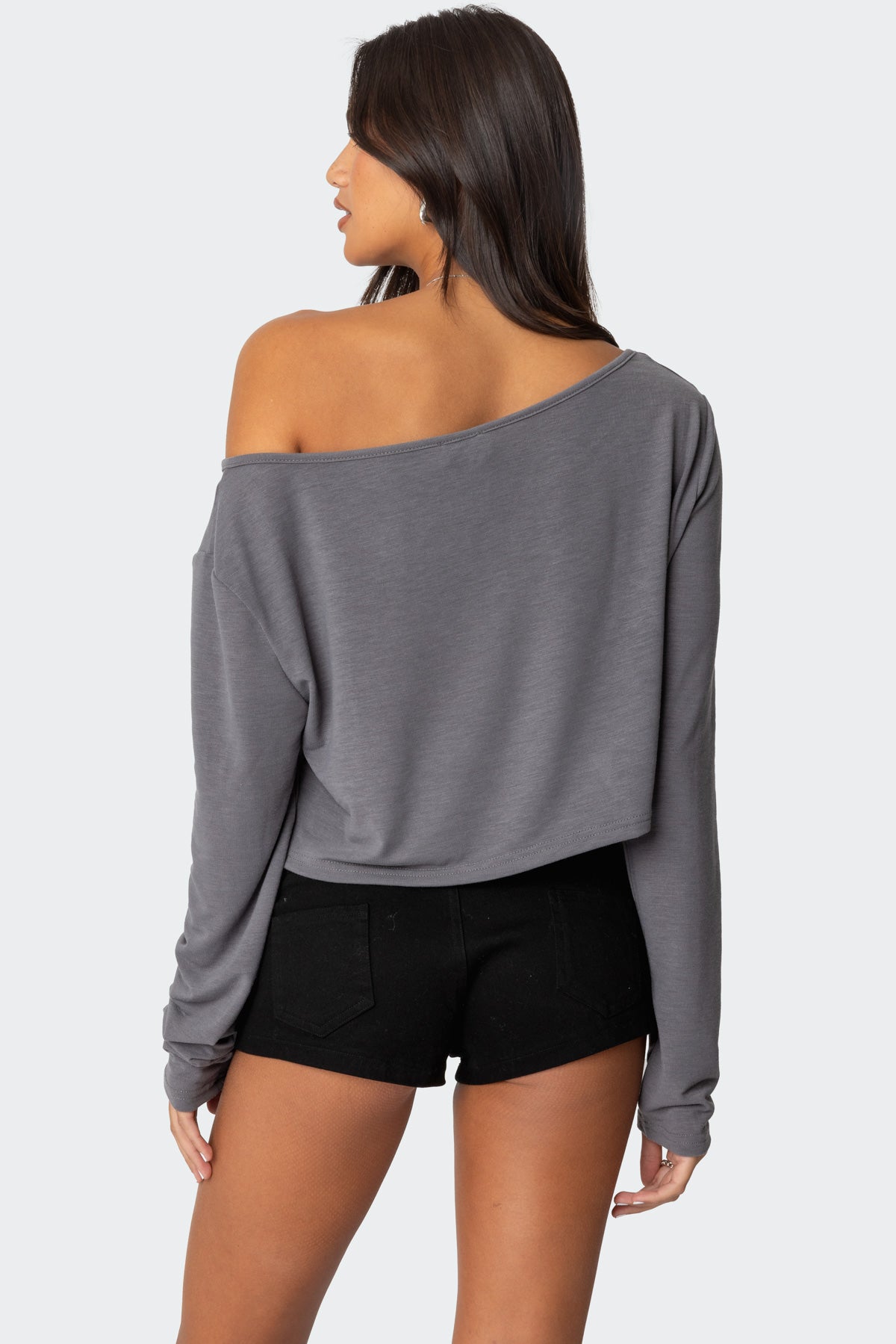 Cropped Off Shoulder Top-Milans Time