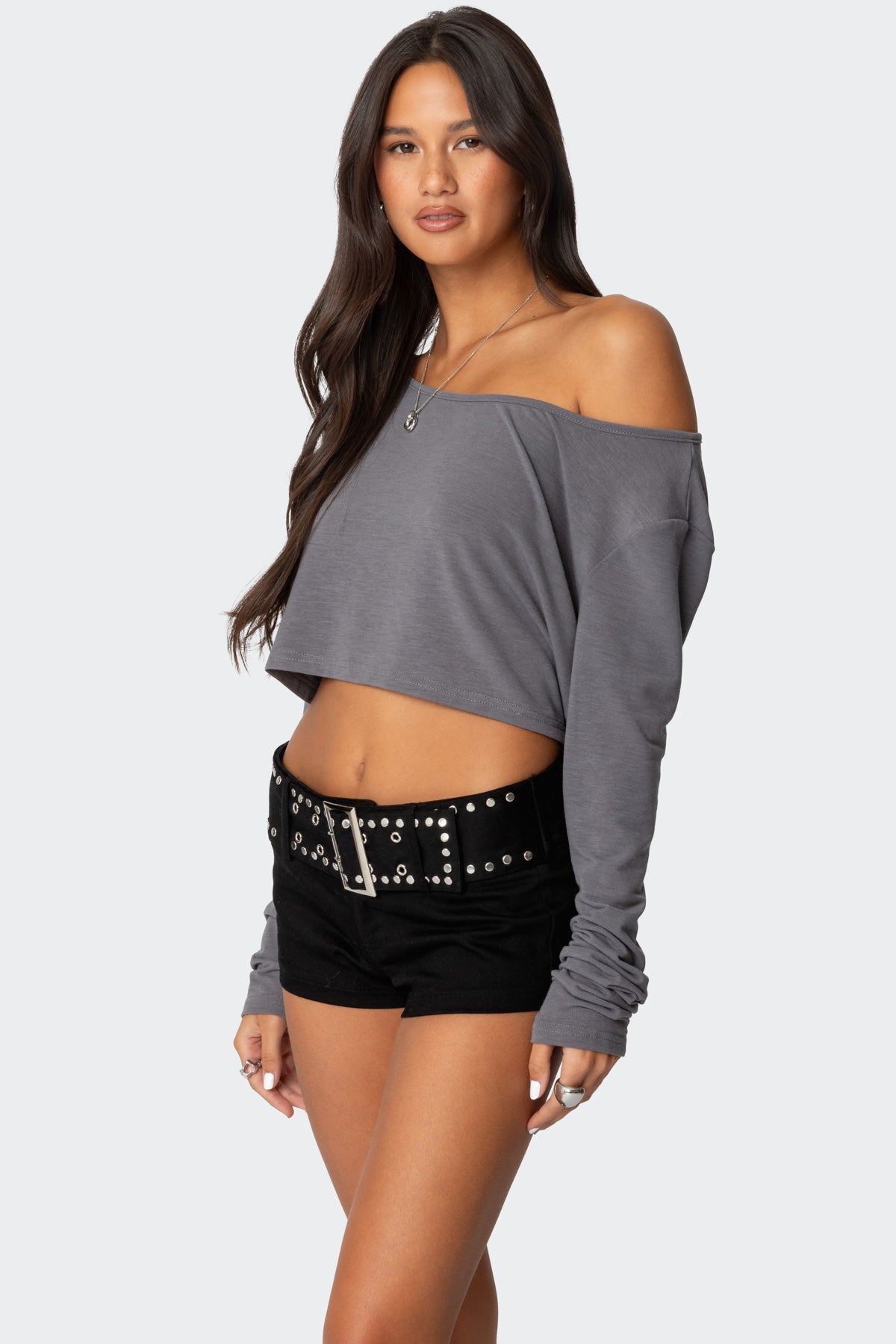 Cropped Off Shoulder Top-Milans Time