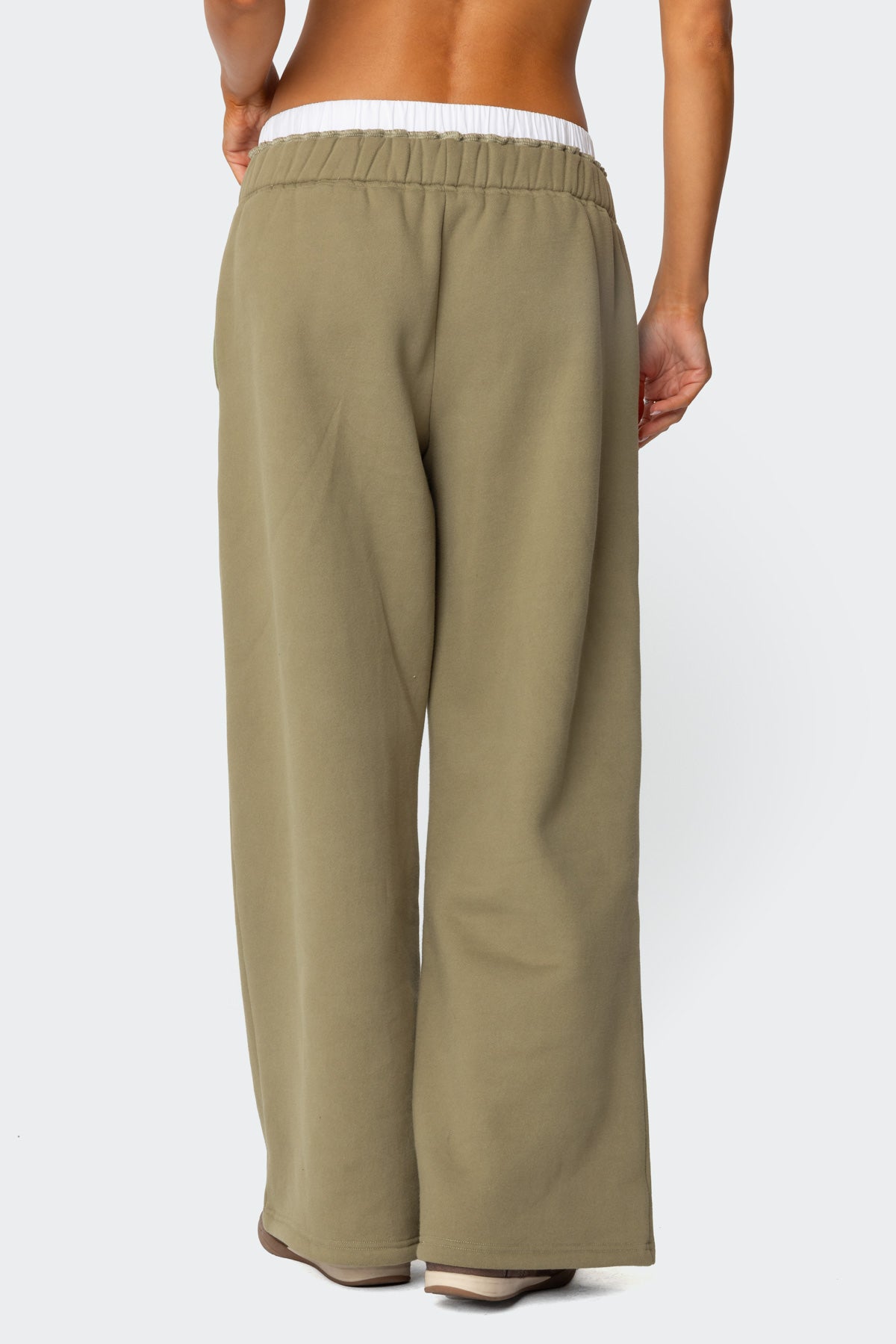 Drawstring Boxer Detail Sweatpants-Milans Time