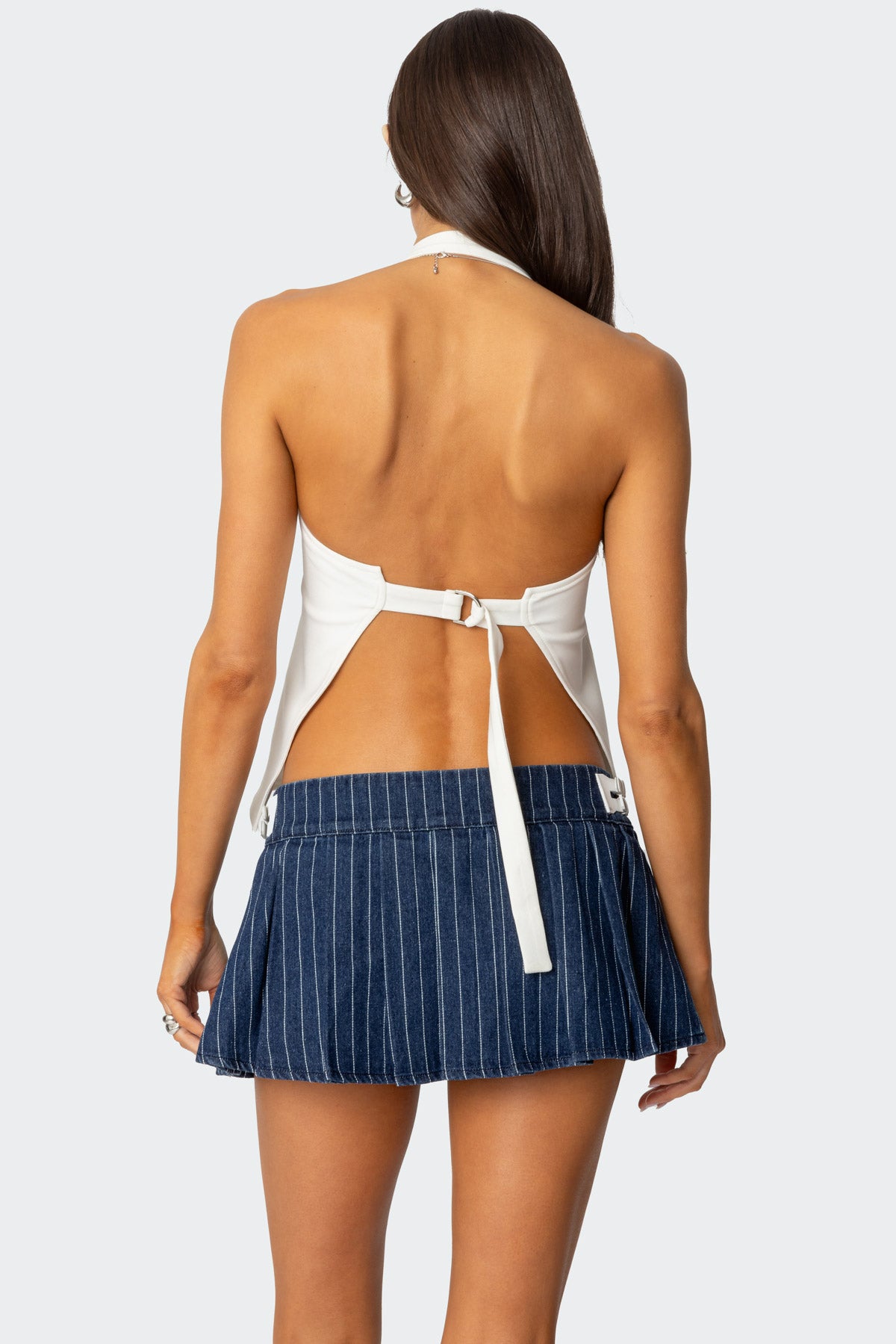 Yazi Backless Halter Top-Milans Time