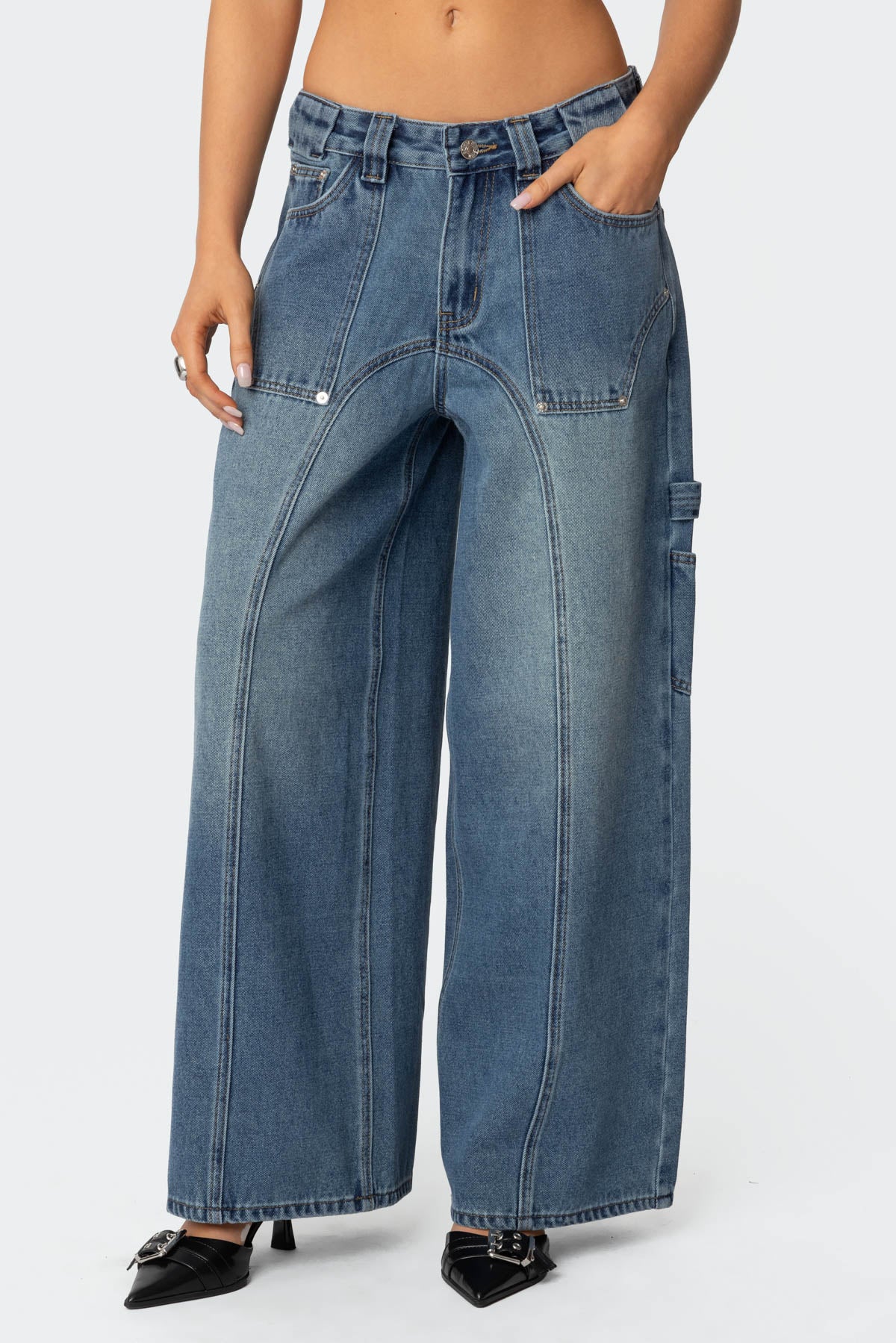 Tal Low Rise Baggy Carpenter Jeans-Milans Time