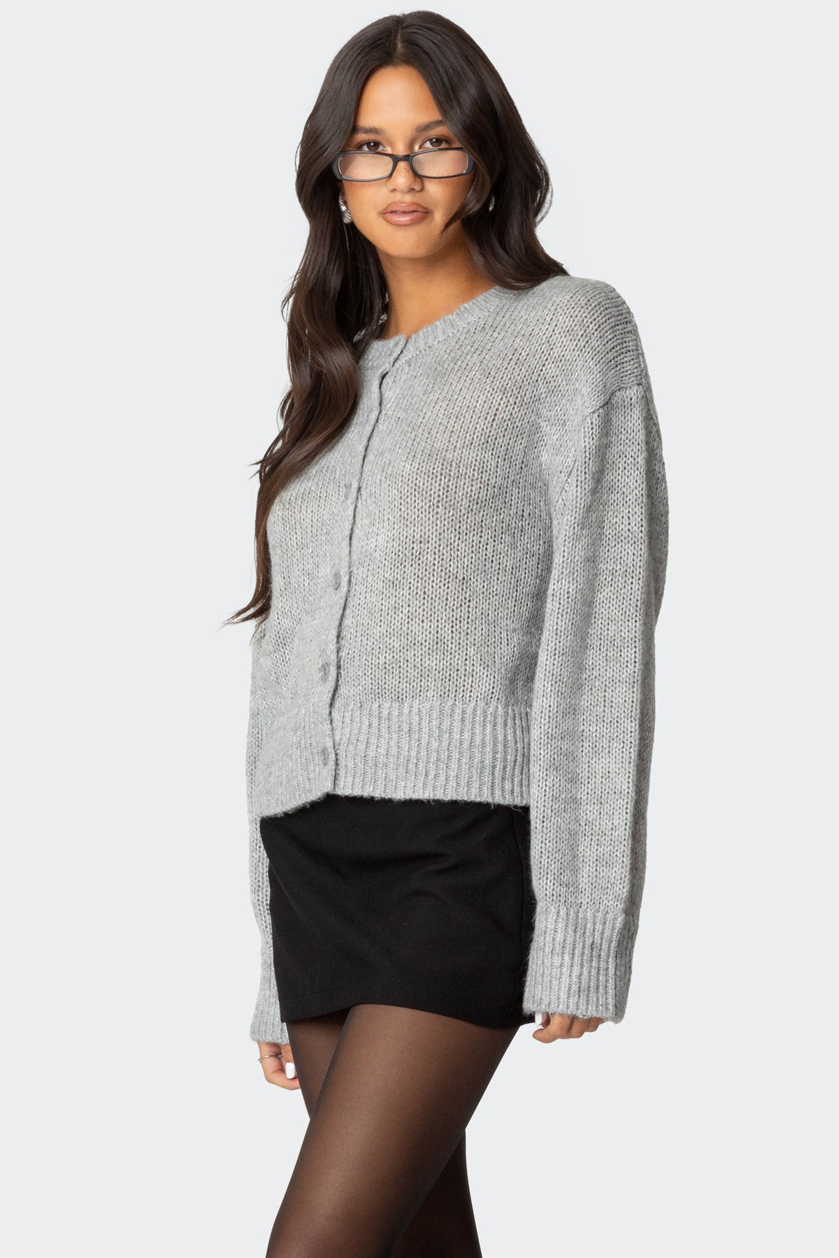 Freida Fuzzy Knit Cardigan-Milans Time
