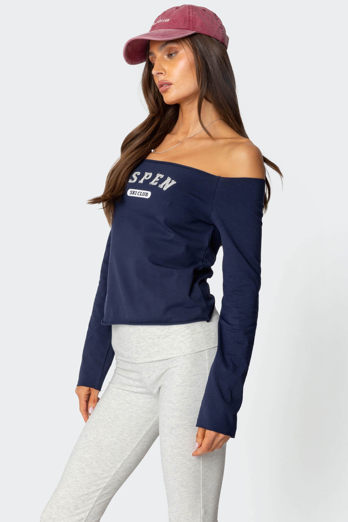 Aspen Ski Club Off Shoulder Top-Milans Time