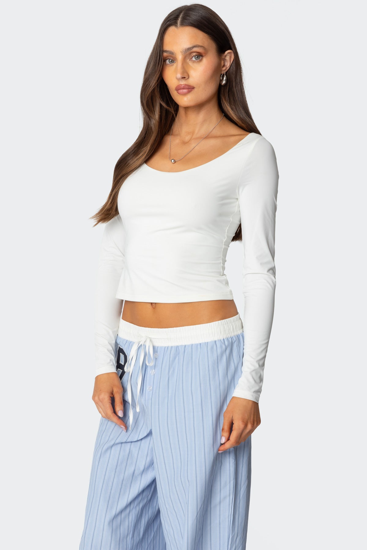 Millicent Wide Scoop Neck Top-Milans Time