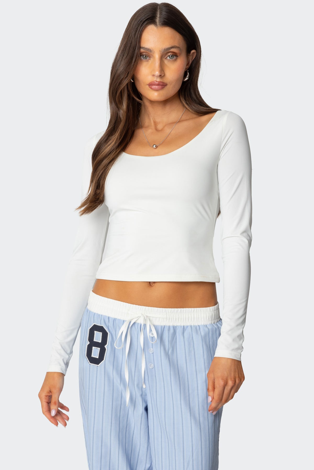 Millicent Wide Scoop Neck Top-Milans Time