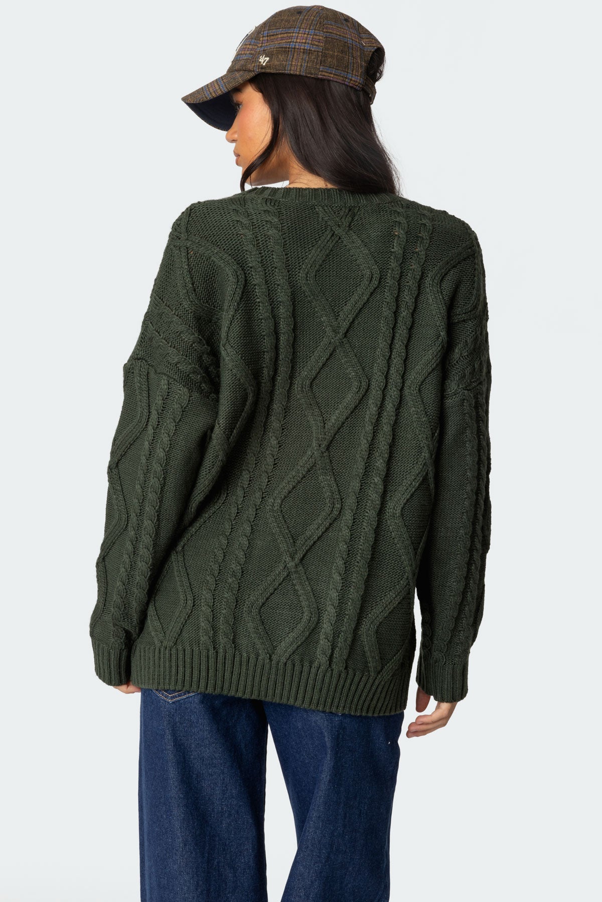 Kennedy Oversized Cable Knit Sweater-Milans Time