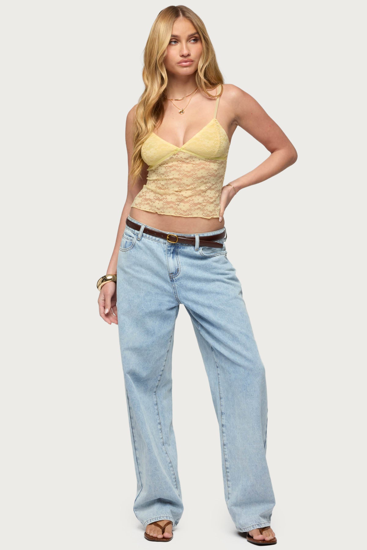 Eira Sheer Lace Tank Top-Milans Time