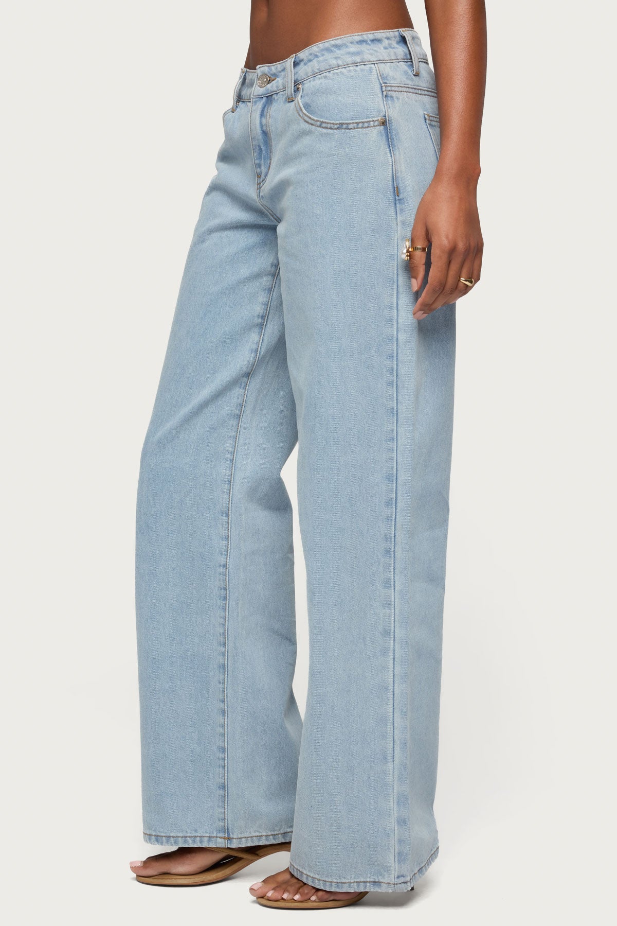 Tall Raelynn Washed Low Rise Baggy Jeans-Milans Time