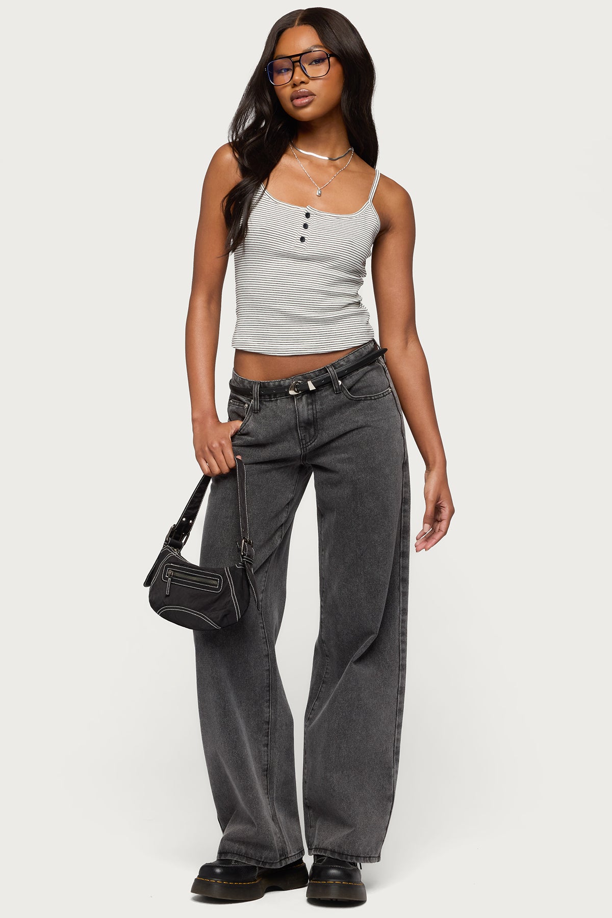 Tall Raelynn Washed Low Rise Baggy Jeans-Milans Time