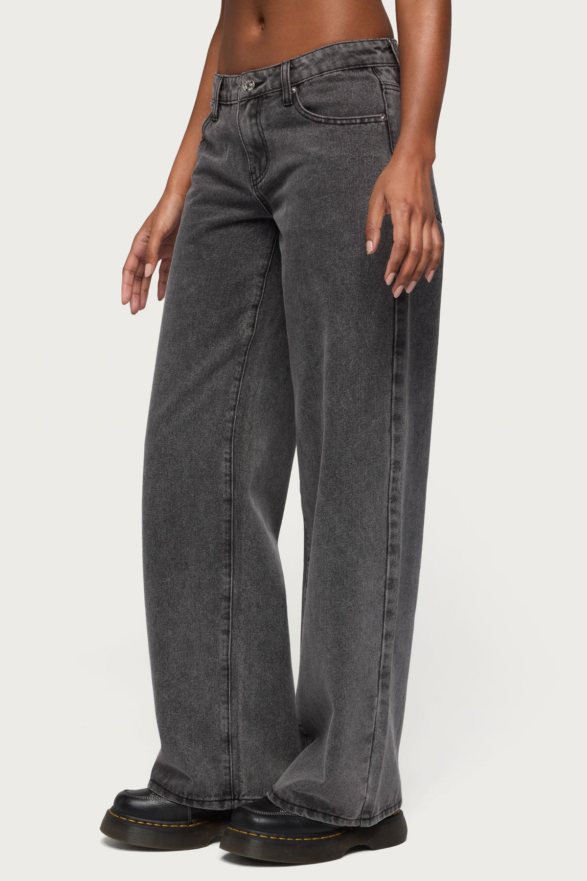 Tall Raelynn Washed Low Rise Baggy Jeans-Milans Time
