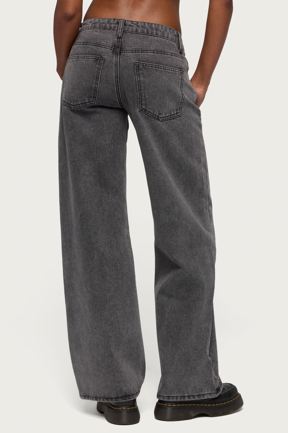 Tall Raelynn Washed Low Rise Baggy Jeans-Milans Time