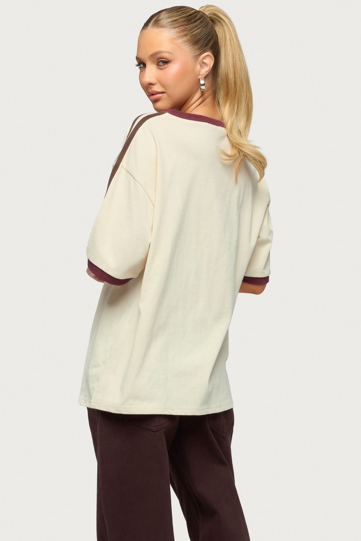 Australia 96 Contrast Oversized T Shirt-Milans Time