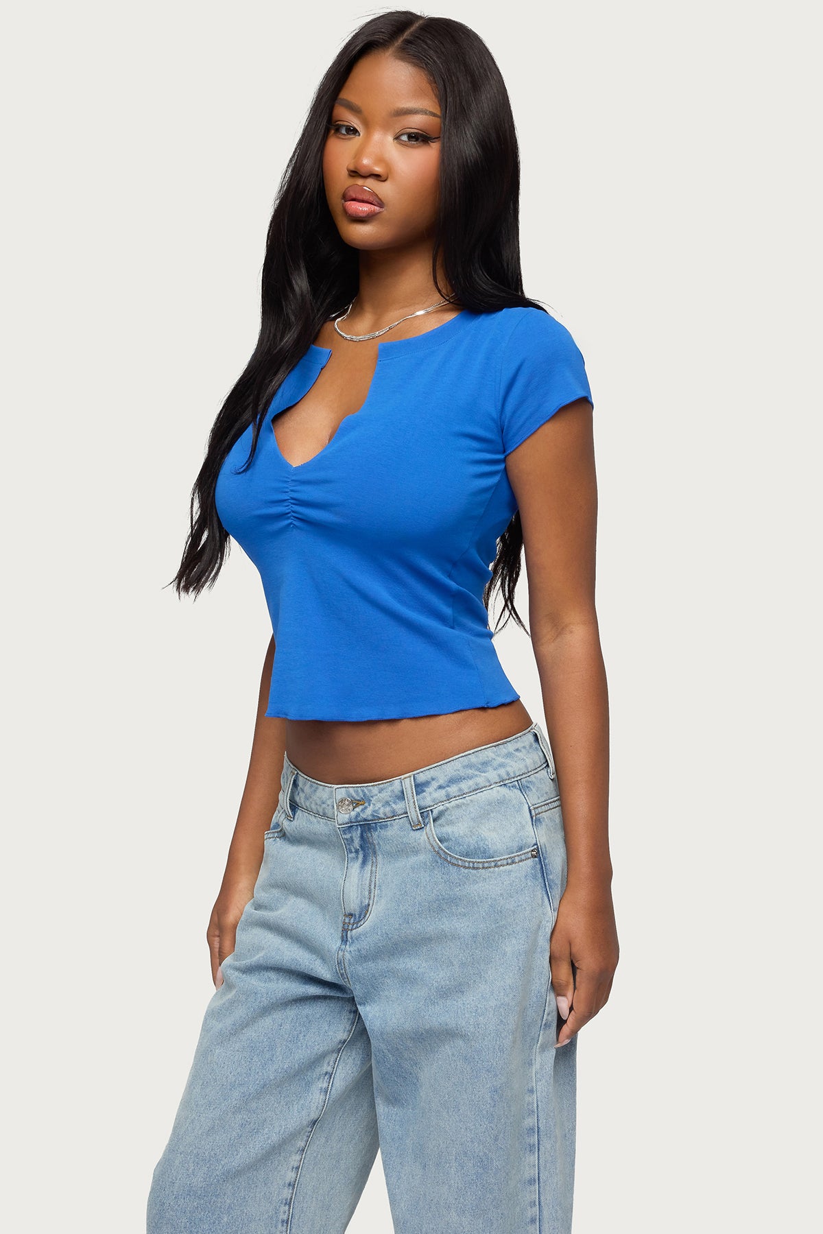 Andria V Neck Top-Milans Time