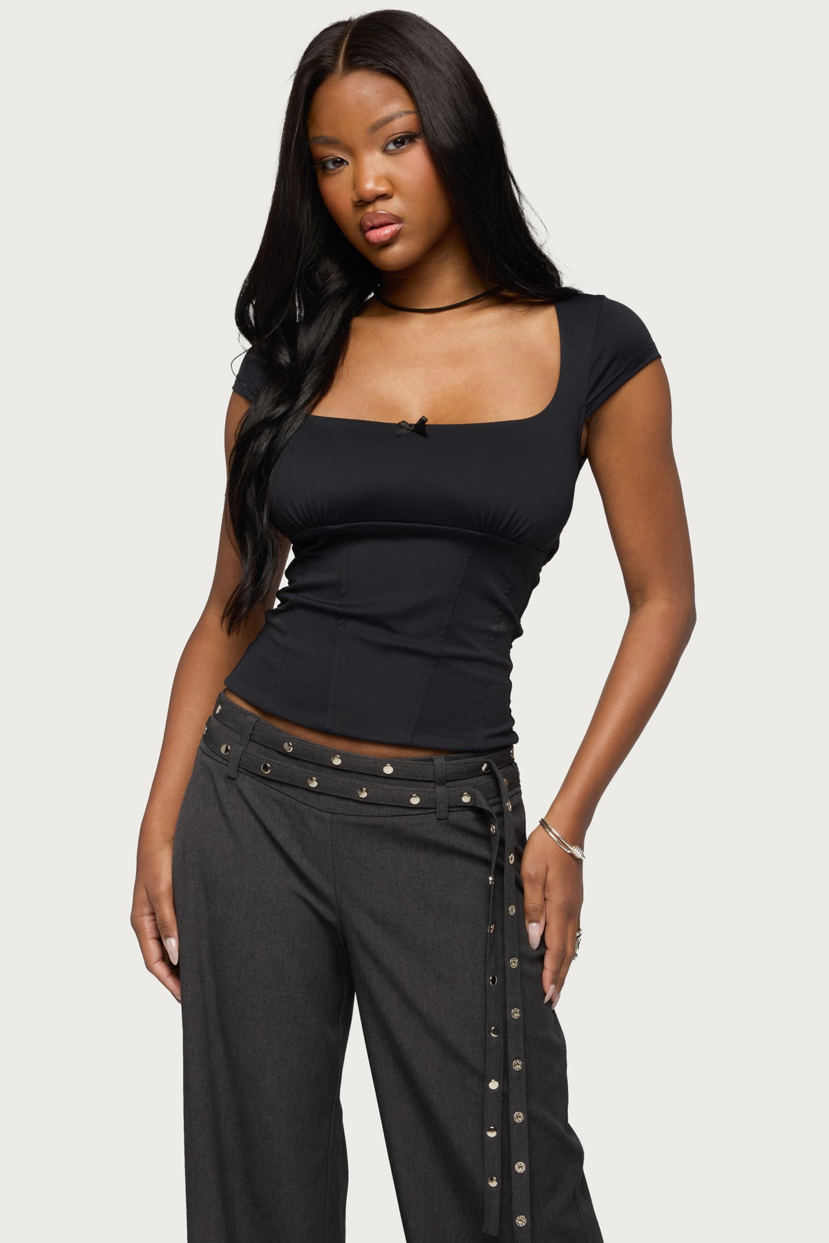 Laiah Square Neck Top-Milans Time