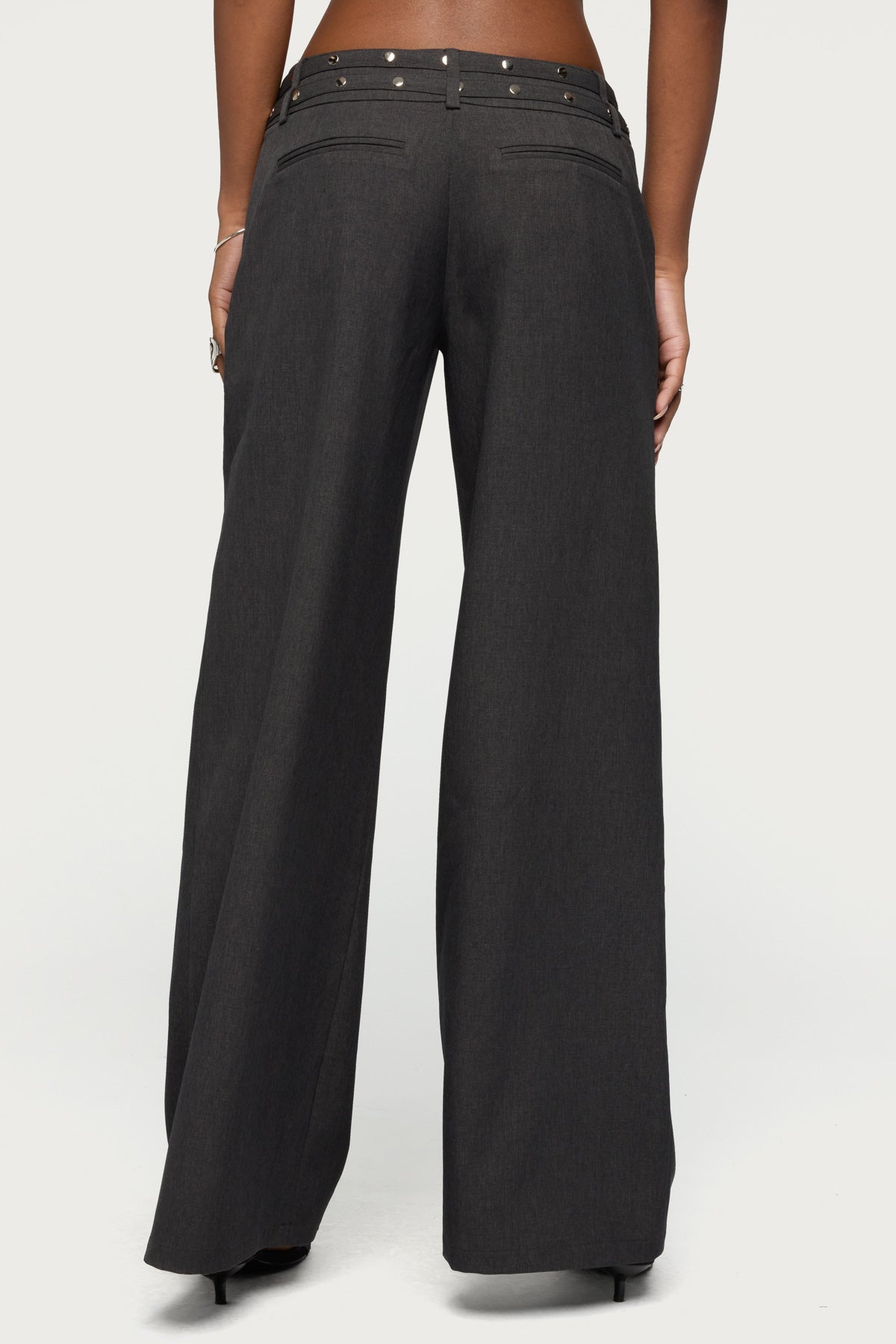 Cruz Double Belt Baggy Tailored Pants-Milans Time