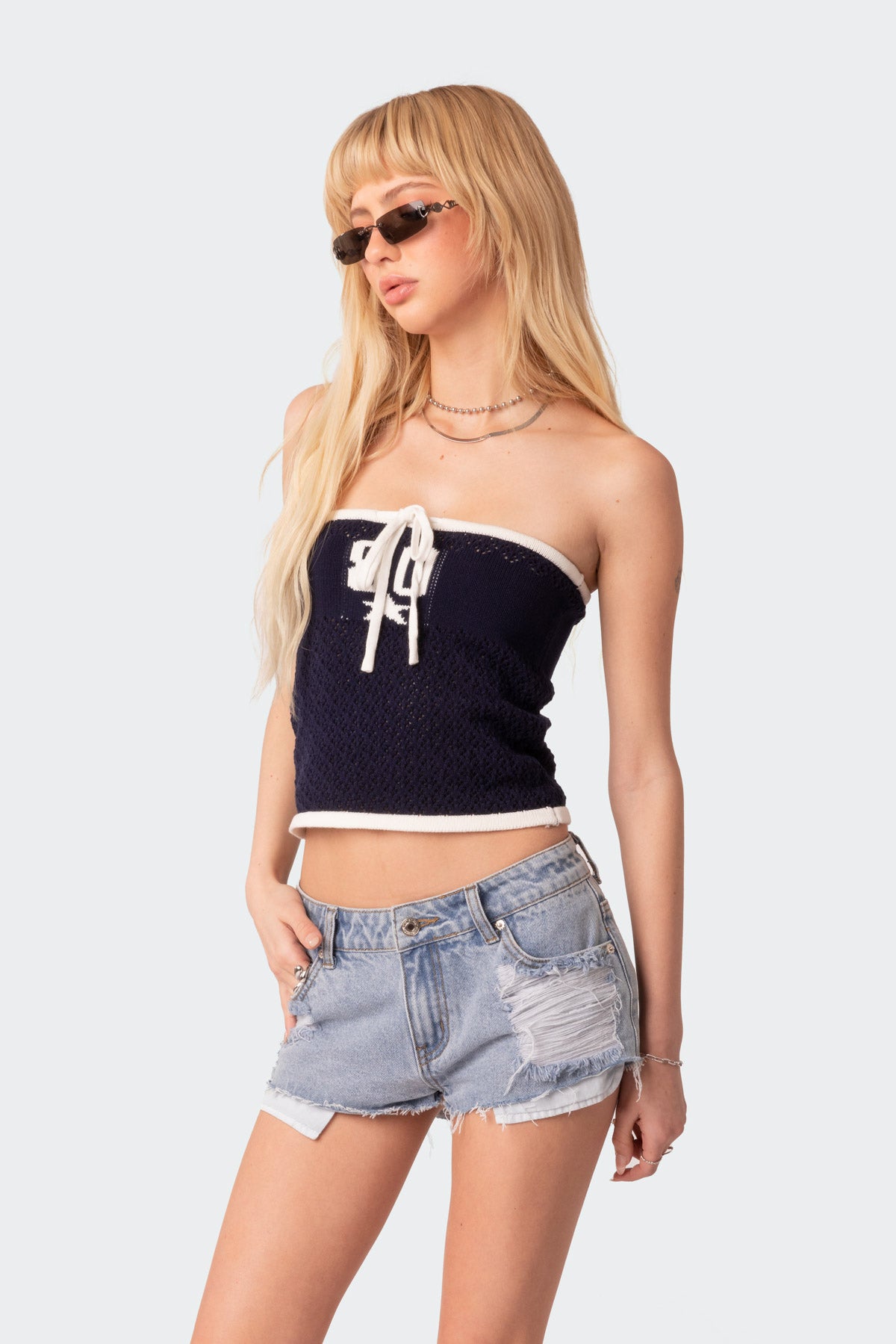 Jia Knitted Tube Top-Milans Time