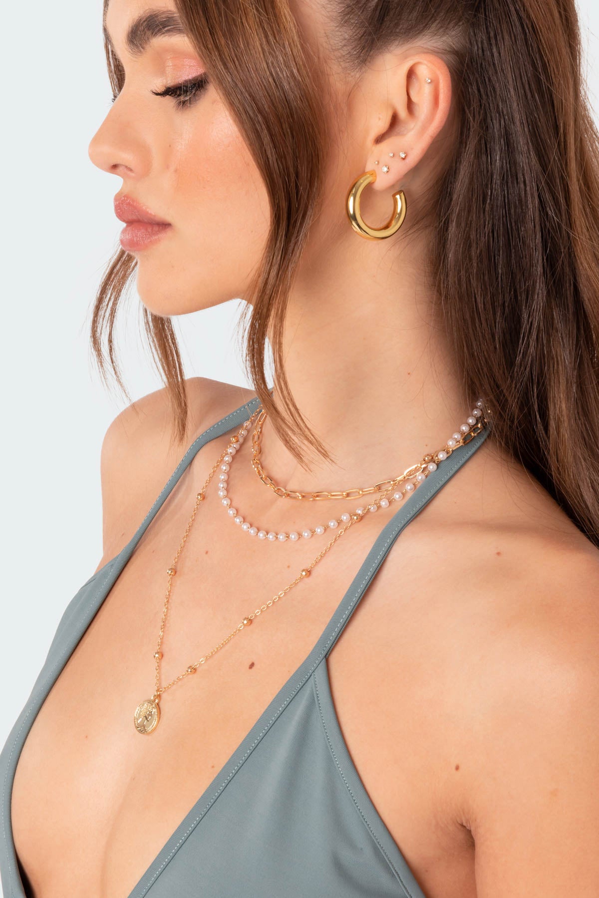Cool Girl Layered Necklace-Milans Time